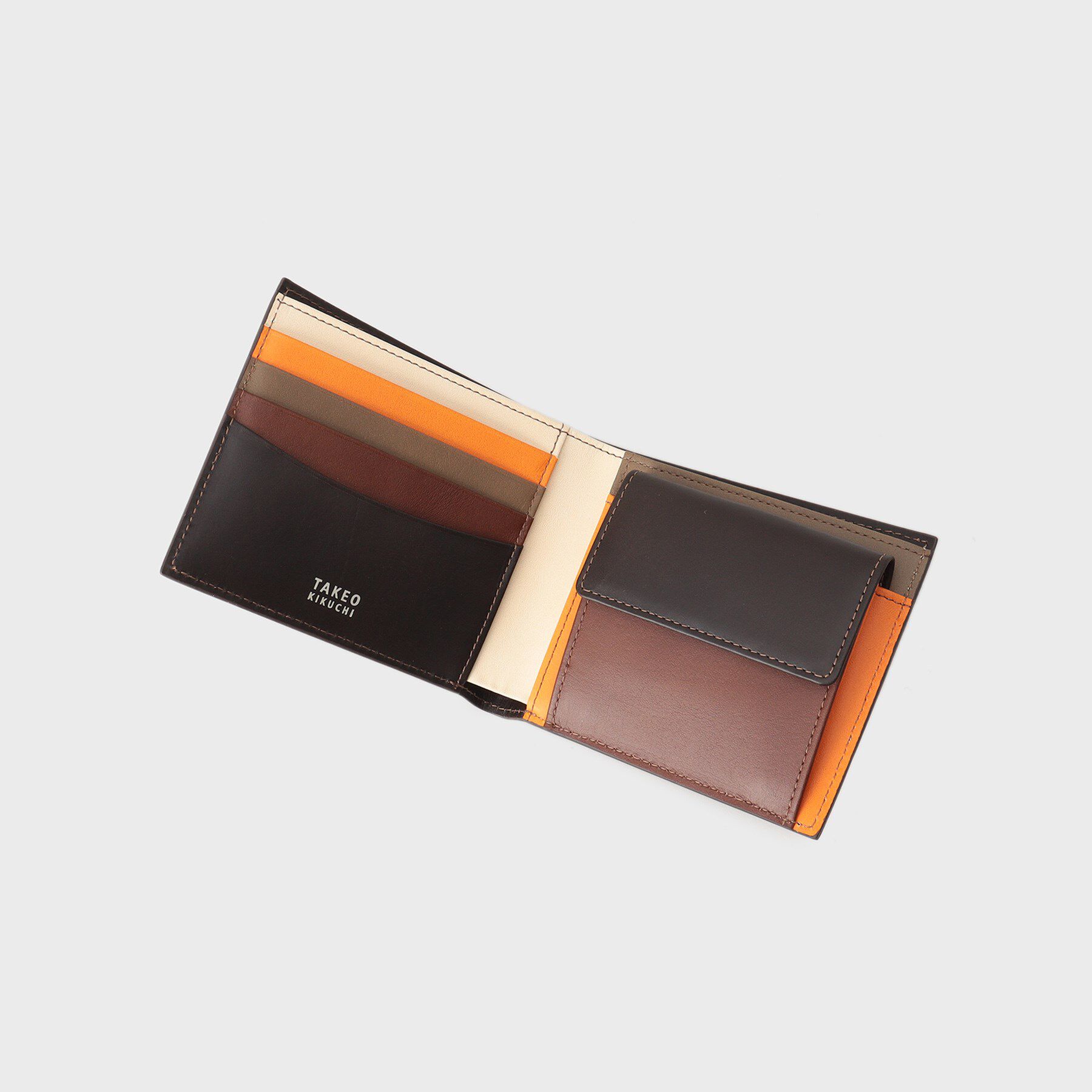 TAKEO KIKUCHI「アンティーク調レザー 2つ折り財布」|財布|