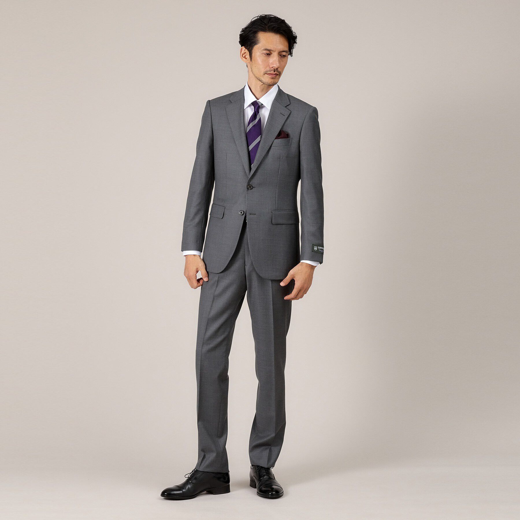 TAKEO KIKUCHI「【DORMEUIL AMADEUS365】無地見え ダイアゴナル スーツ/3ピース対応」|スーツ|