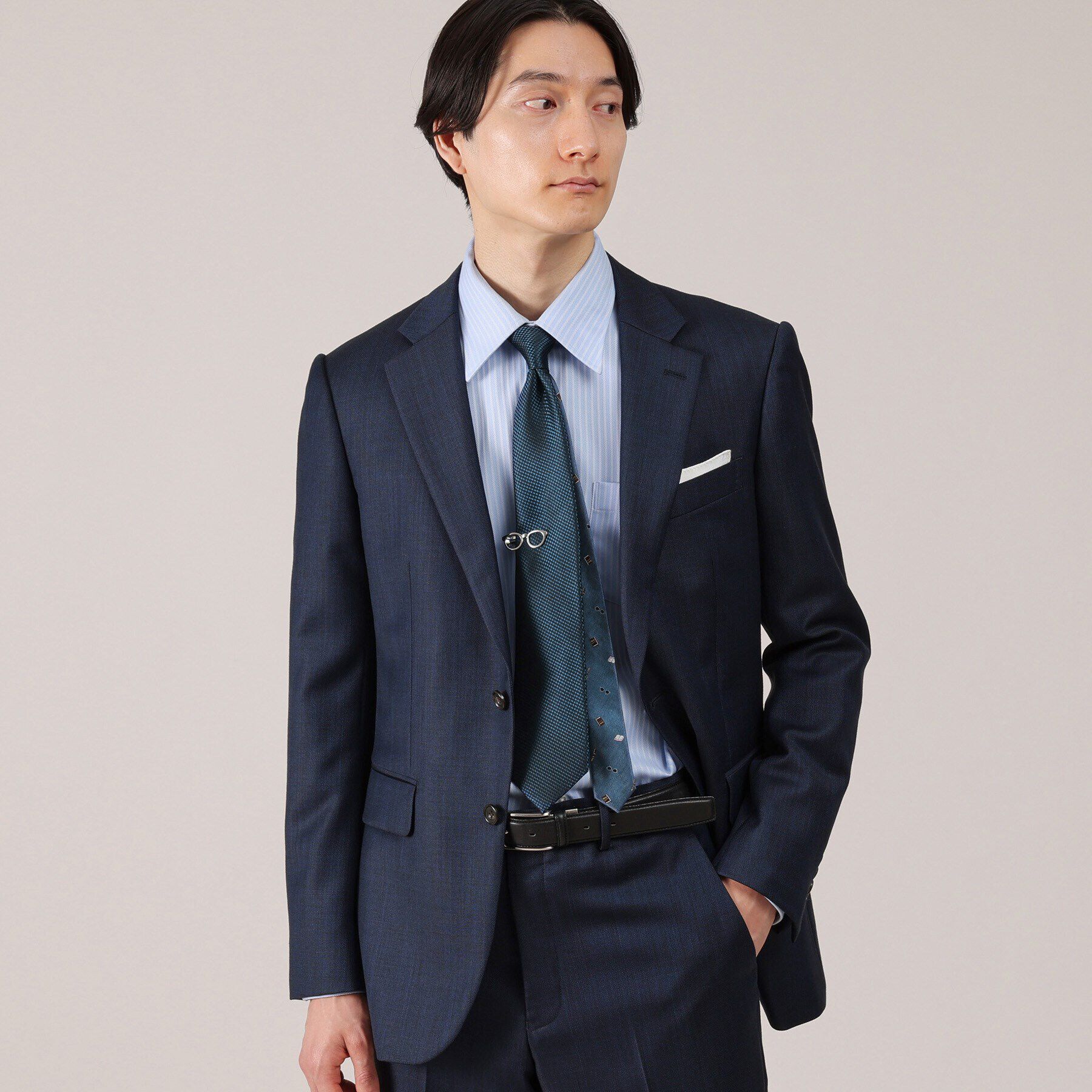 TAKEO KIKUCHI「【BOXセット】ベーシックネクタイ＆メガネ型タイバー セット」|ネクタイ・蝶ネクタイ|