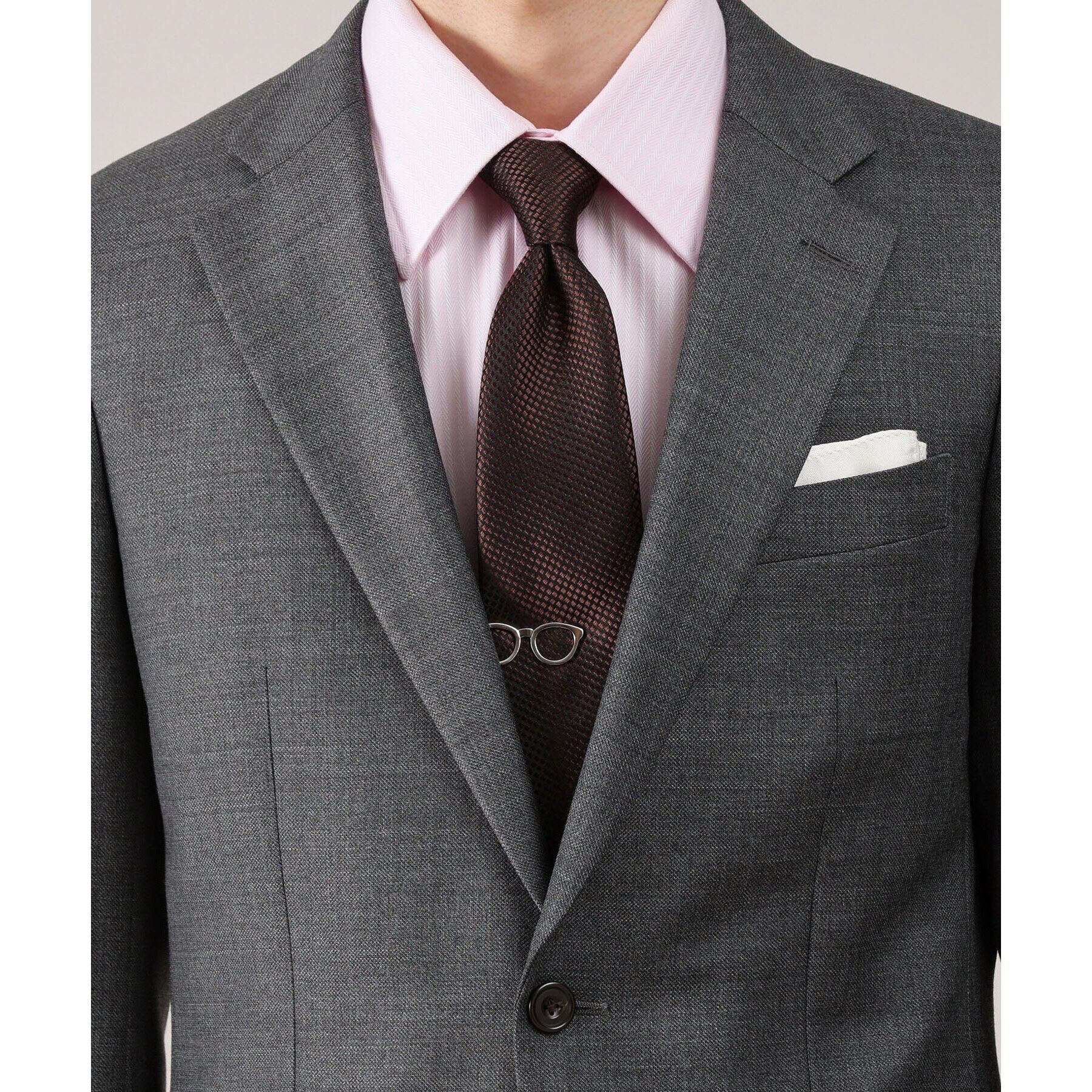 TAKEO KIKUCHI「【BOXセット】ベーシックネクタイ＆メガネ型タイバー セット」|ネクタイ・蝶ネクタイ|