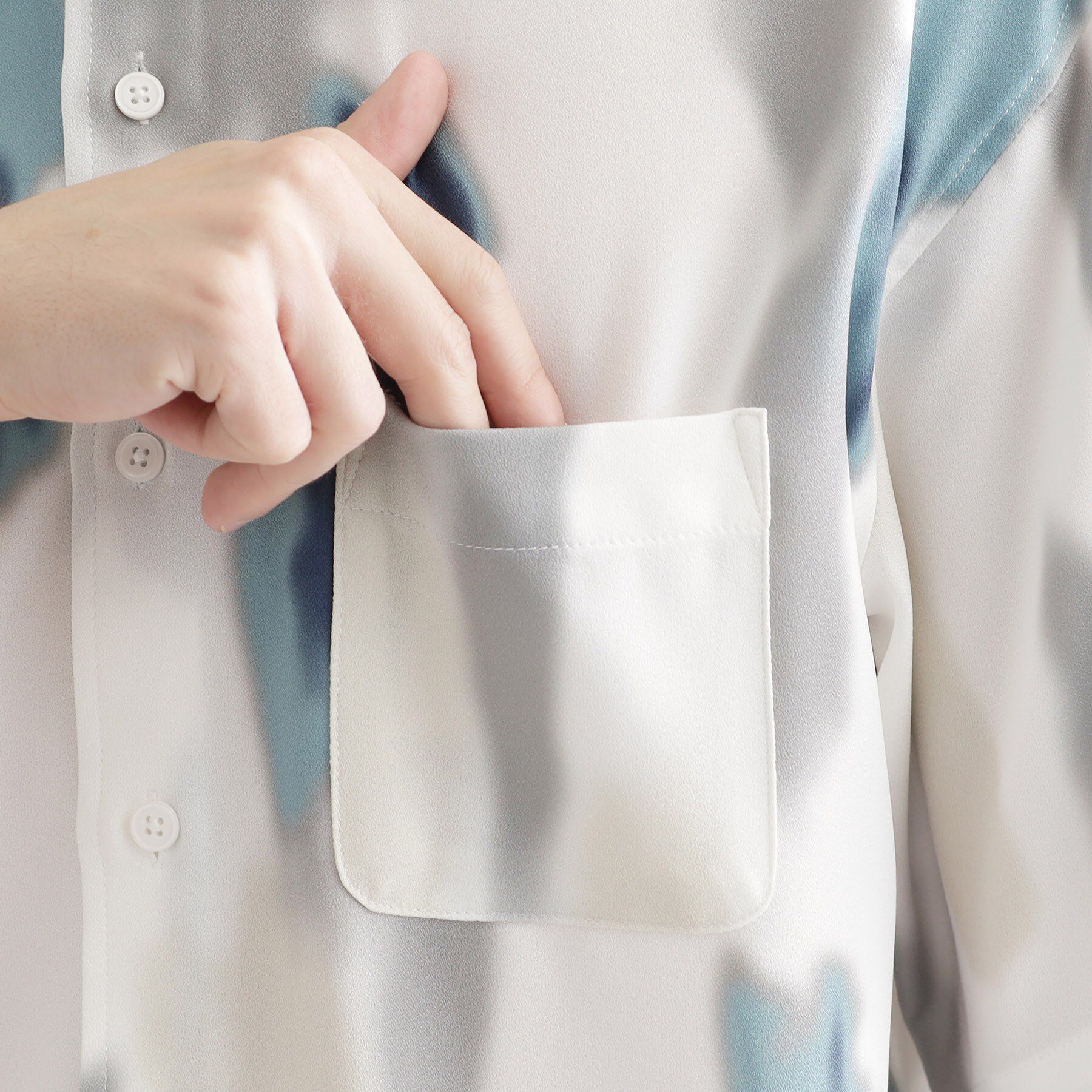 tk.TAKEO KIKUCHI「梨地ボカシプリントシャツ」|シャツ・ブラウス|