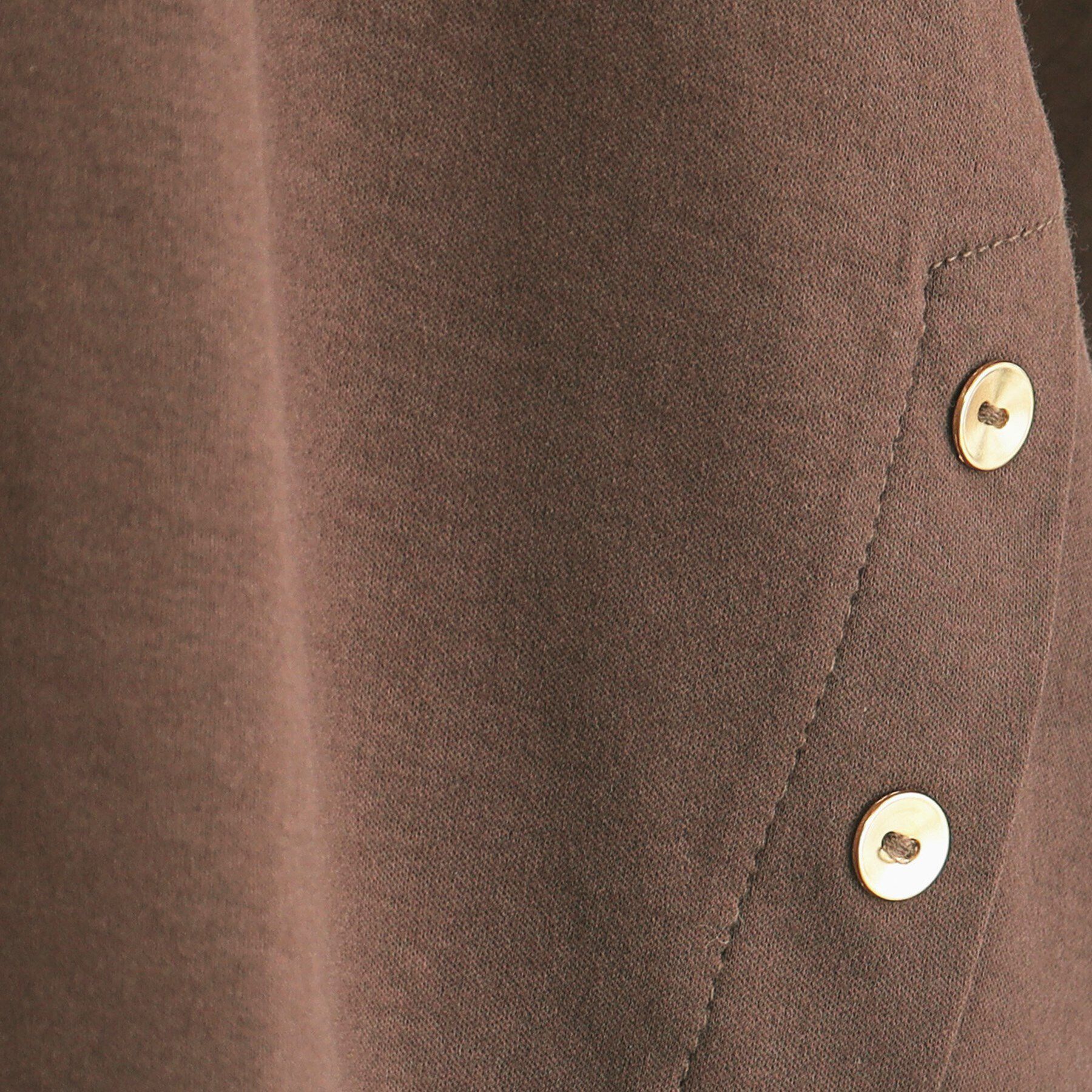 index「《5color》サイドボタン付き フレンチスリーブトップス【接触冷感/洗濯機洗い可】」|Tシャツ・カットソー|