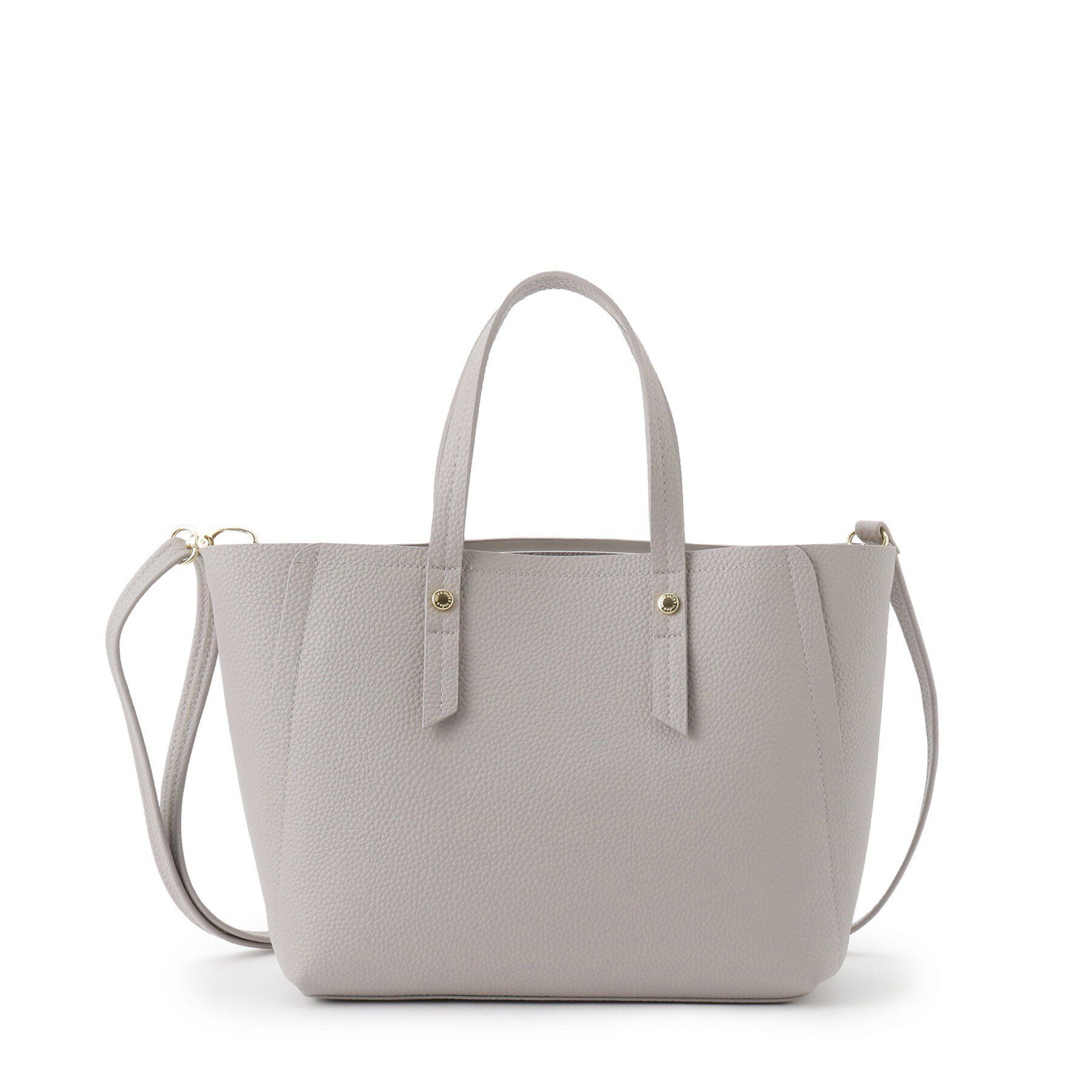 index「【2WAY】フェイクレザーミドルトートバッグ」|トートバッグ|グレー(012)