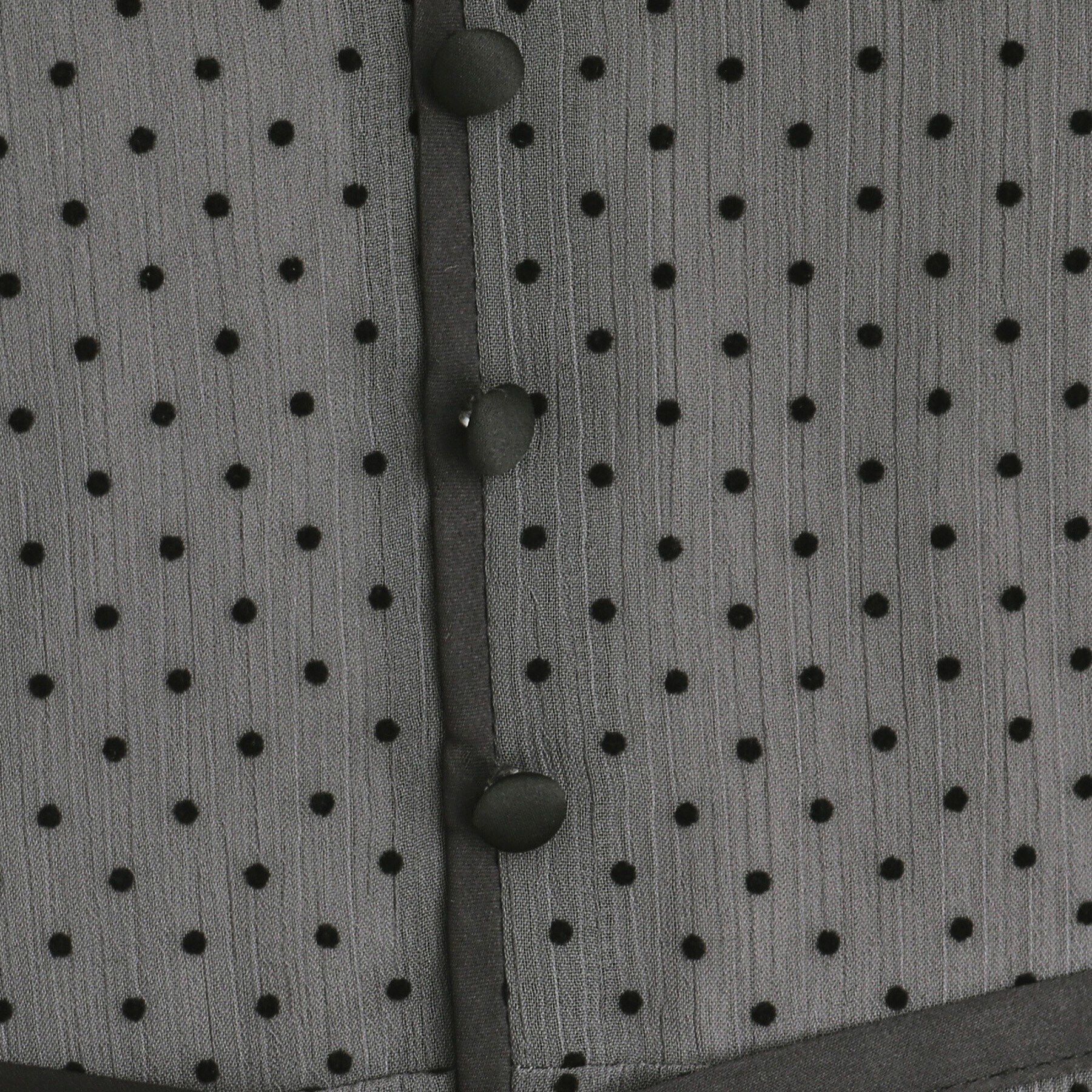 index「フロッキードットバイカラーフレアワンピース【洗濯機洗い可/防シワ】」|ワンピース|