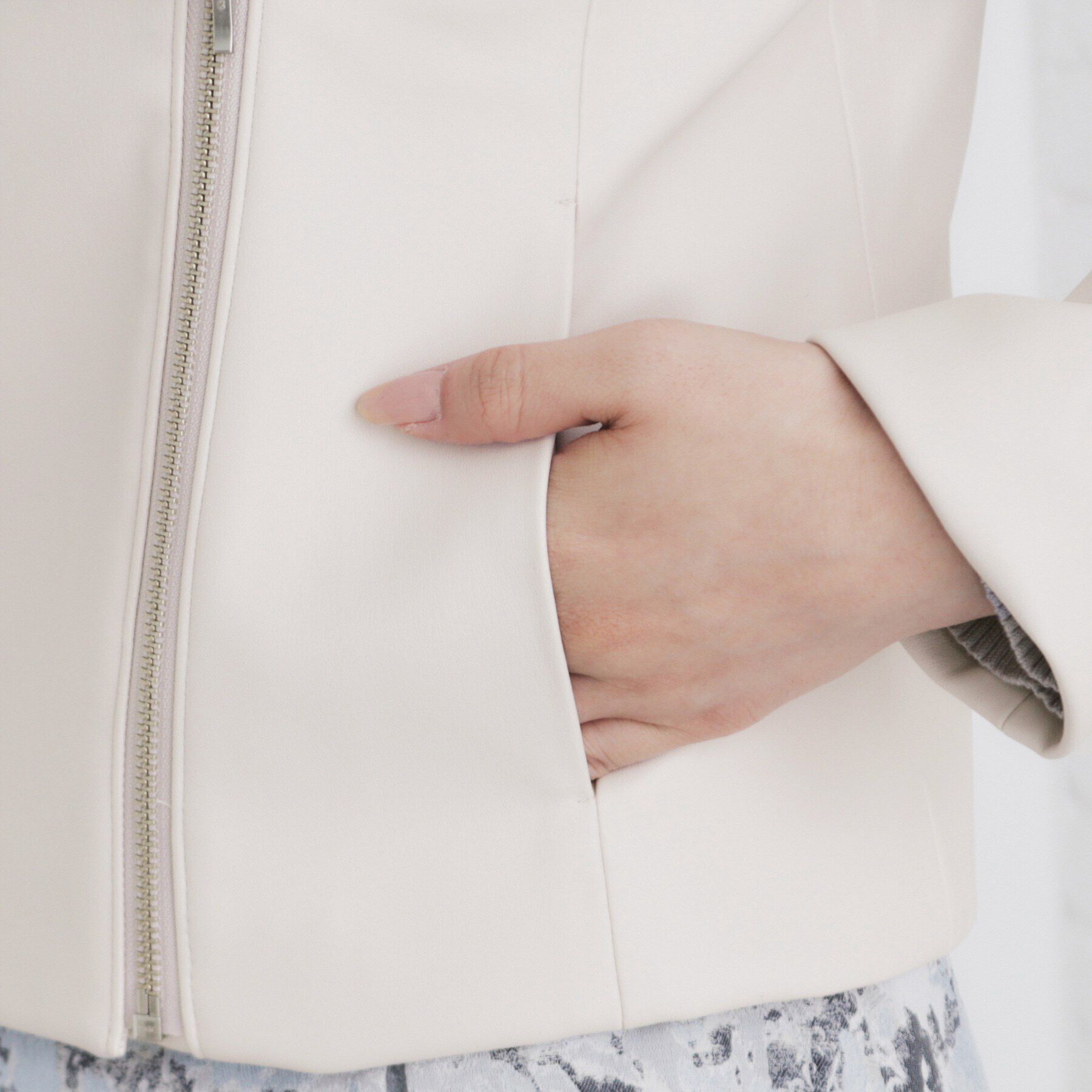 index「ストレッチライダースジャケット【洗える】」|ライダースジャケット|