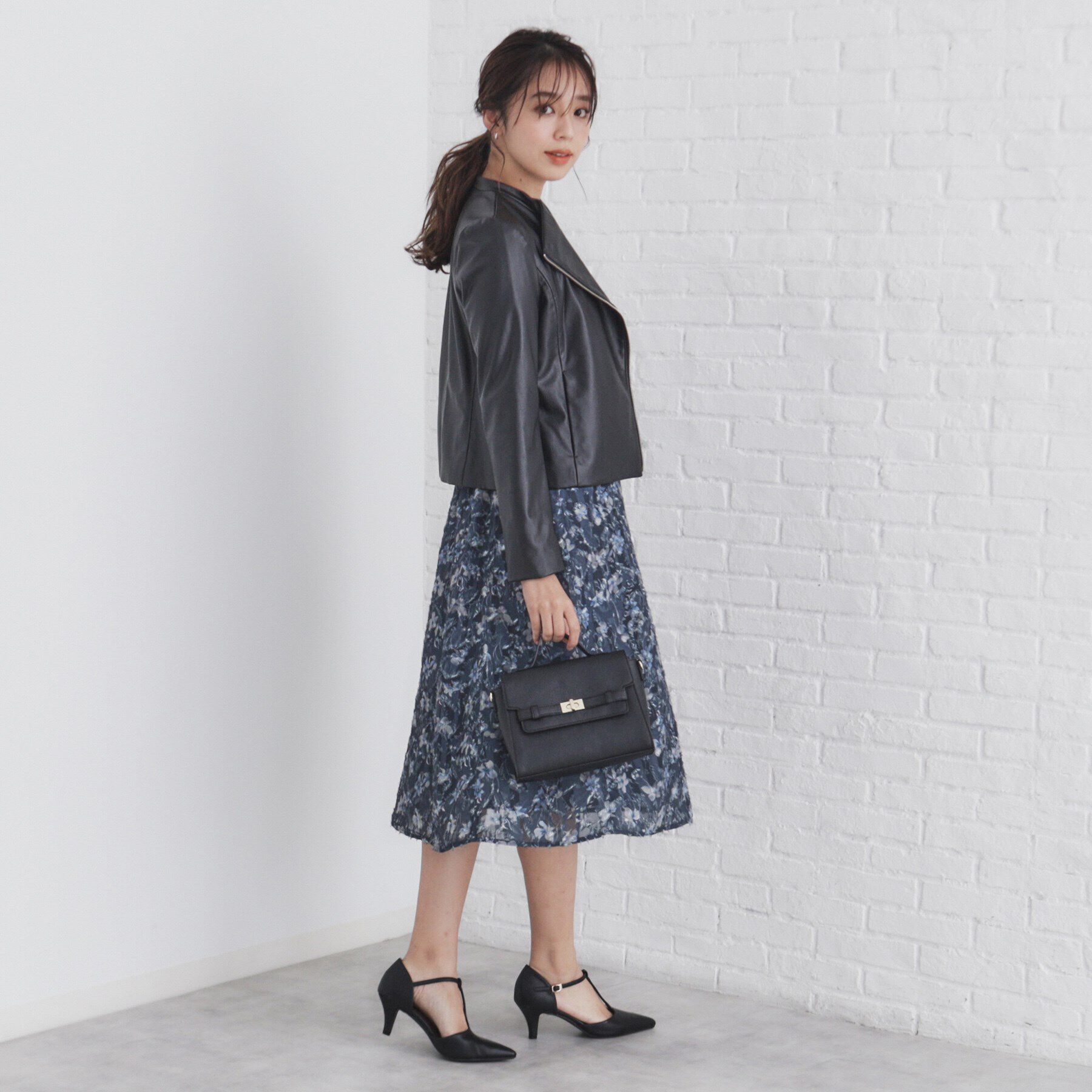 index「ストレッチライダースジャケット【洗える】」|ライダースジャケット|