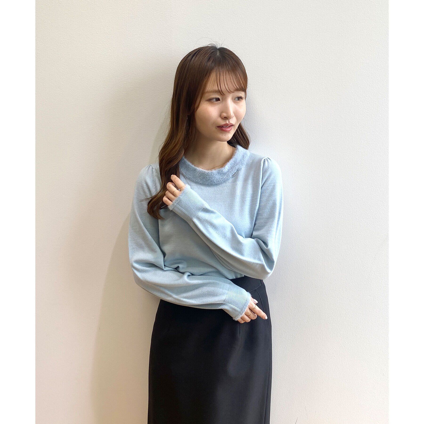 index「《6color/XS-LLsize》リボン取り外し2WAY フェザーリボンニット【洗濯機洗い可】」|ニット・セーター|