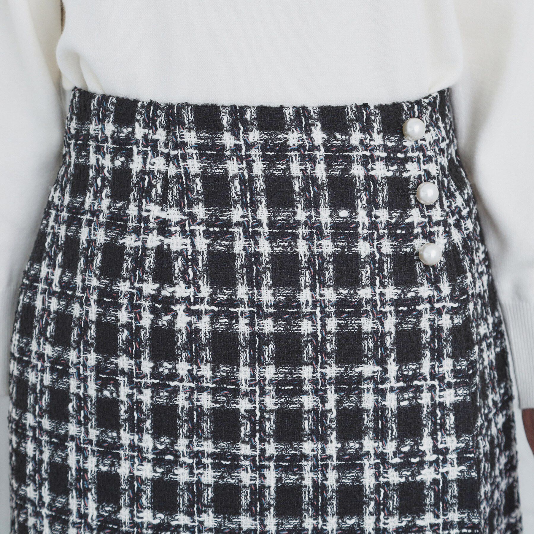 index「ツィードタイトスカート【洗える】」|スカート|