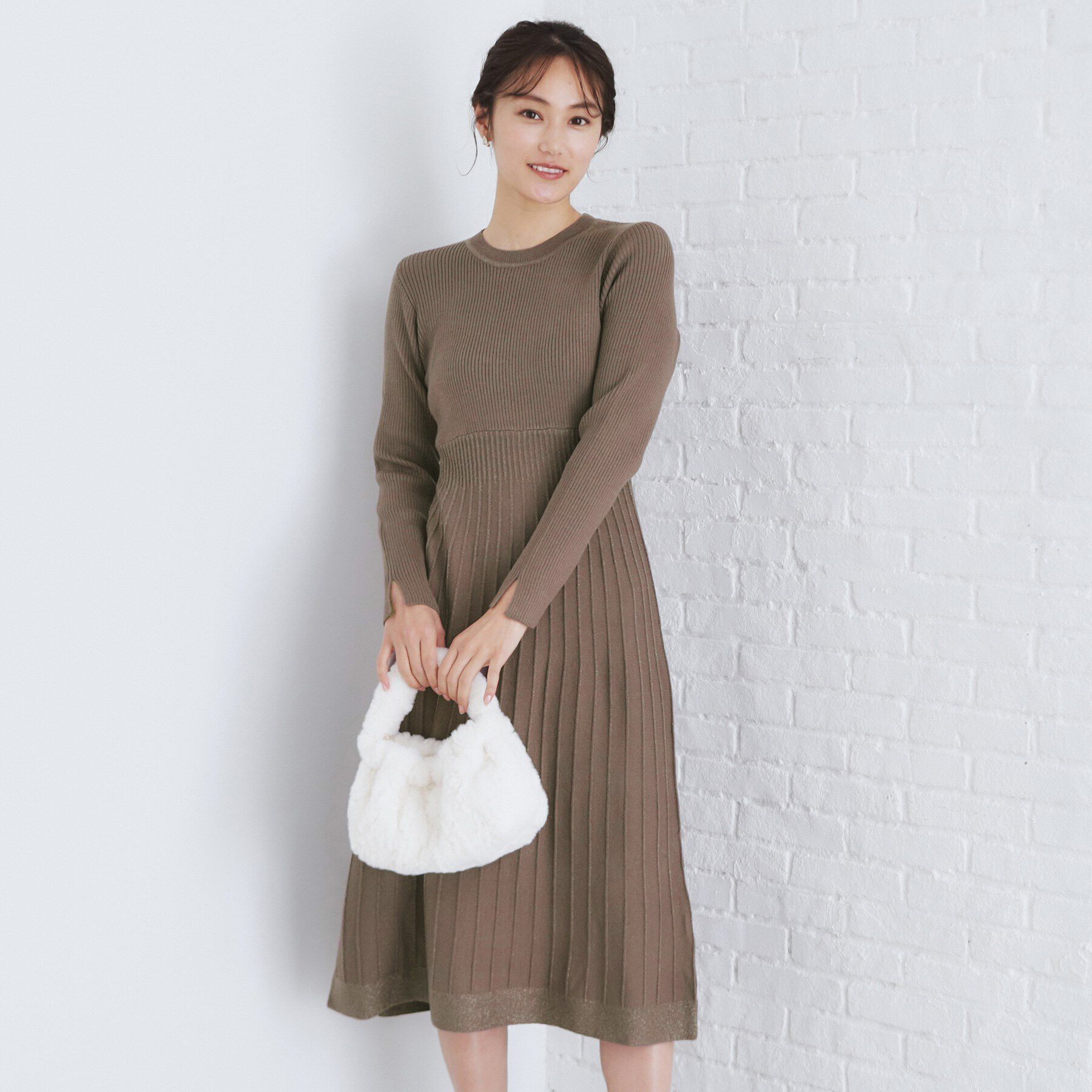 index「《XS-LLsize》マルチウェイニットワンピース【洗濯機洗い可】」|ワンピース|