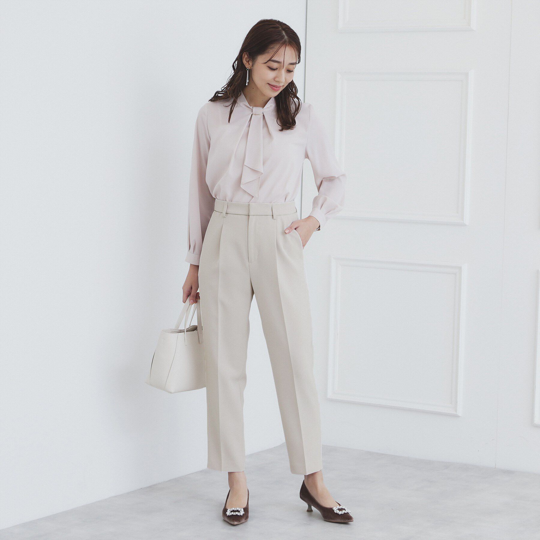 index「《通勤・セレモニー/セットアップ対応》多機能ストレッチテーパードパンツ【洗濯機洗い可/防シワ/抗ピル」|その他|