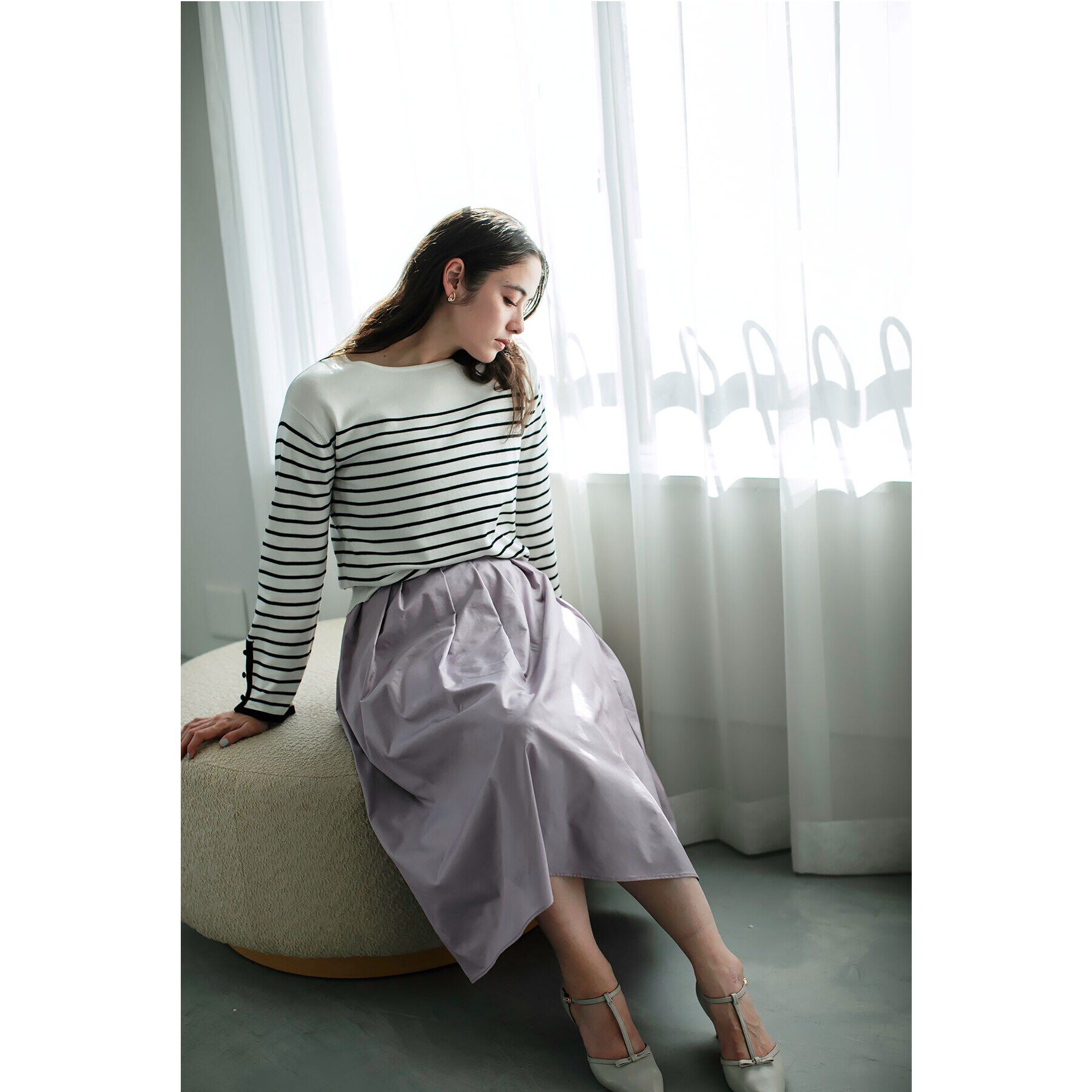 index「袖スリットスリーブニット【洗濯機洗い可】」|ニット・セーター|