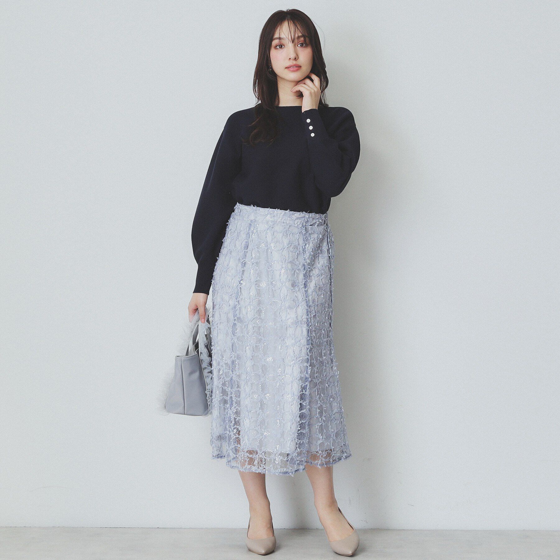 index「《6color》ガーターボートネックニット【UV/洗濯機洗い可】」|ニット・セーター|