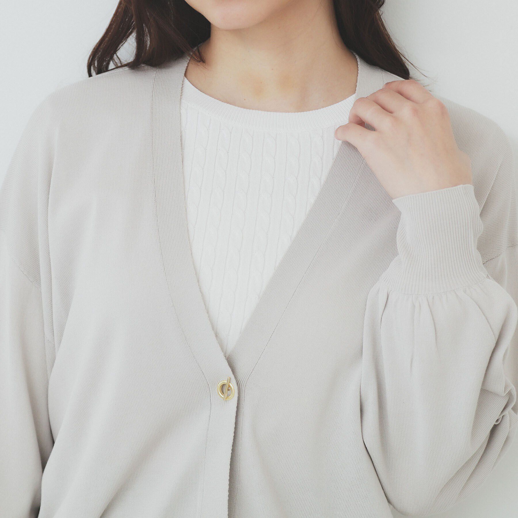 index「リラクシートッパーカーディガン【洗える】」|カーディガン|