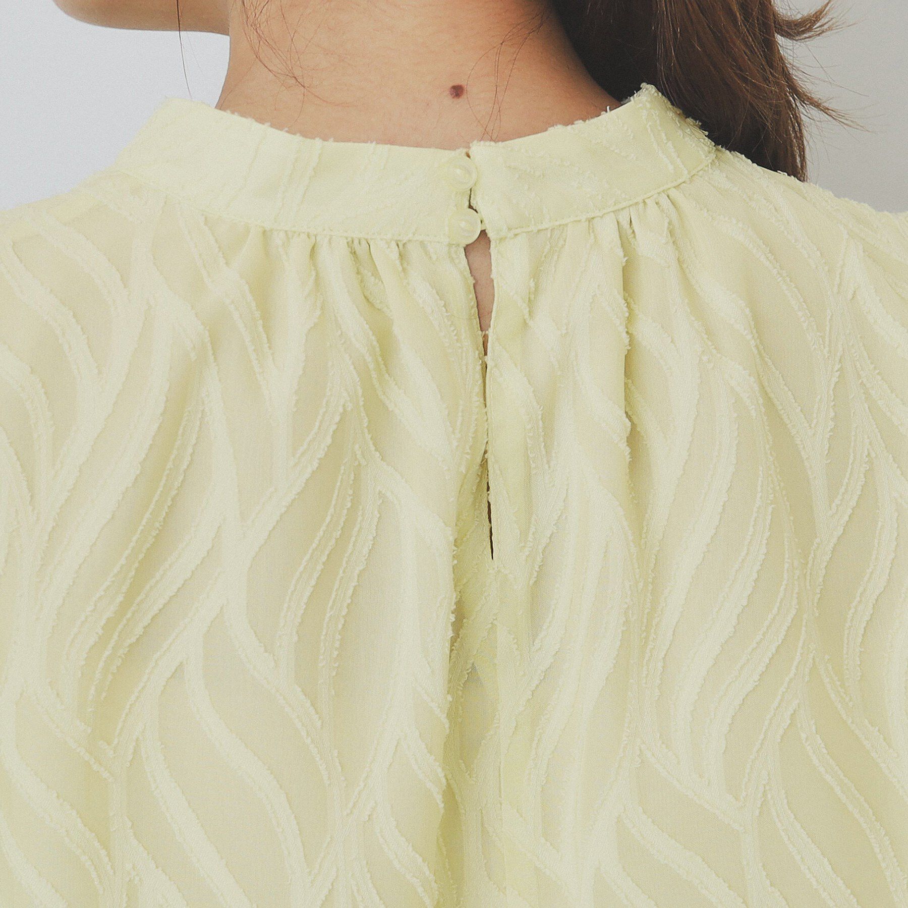 index「リーフカットジャカードブラウス【洗濯機洗い可/イージーアイロン】」|シャツ・ブラウス|