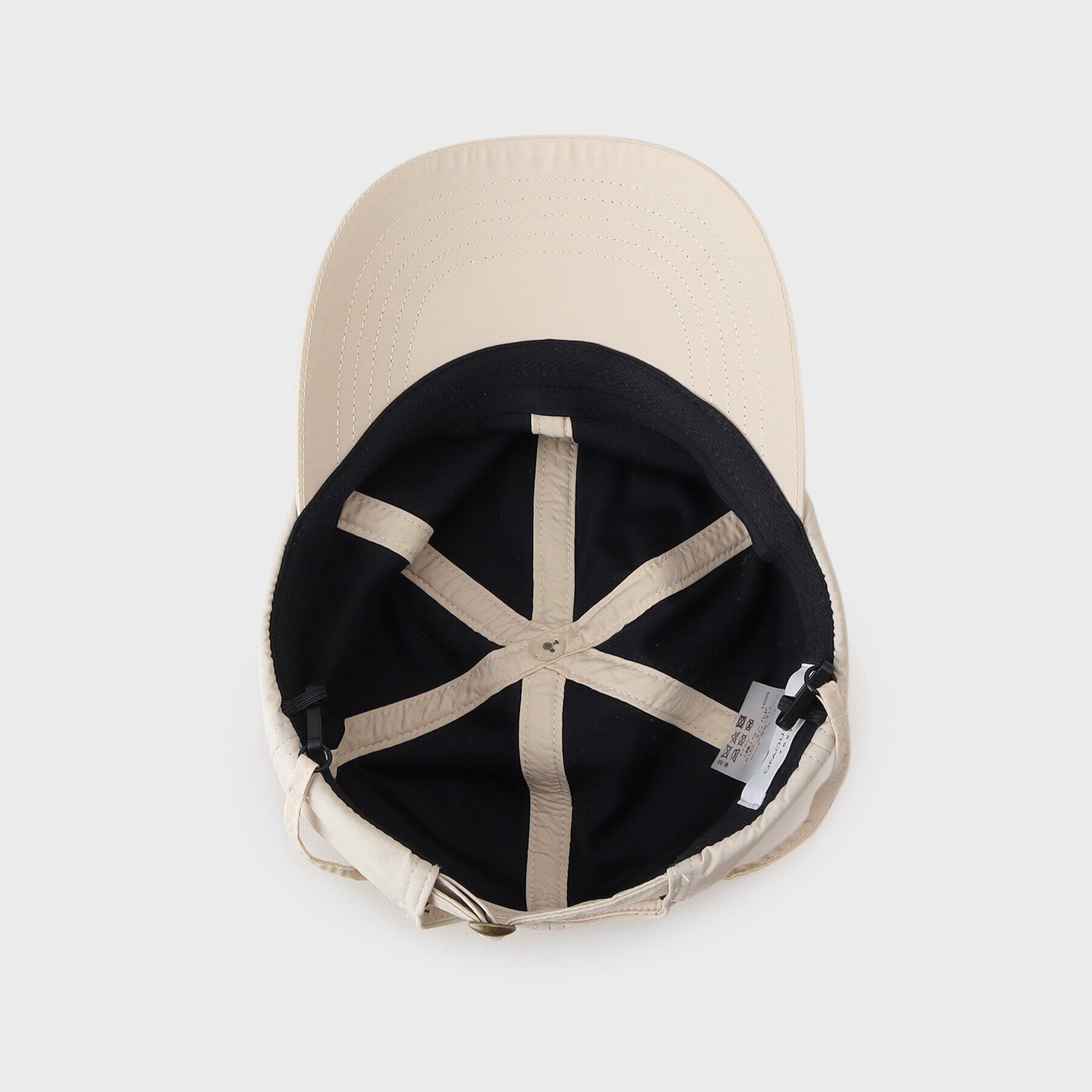 OPAQUE.CLIP「【取外し可】紐付きナイロンキャップ」|キャップ・キャスケット|