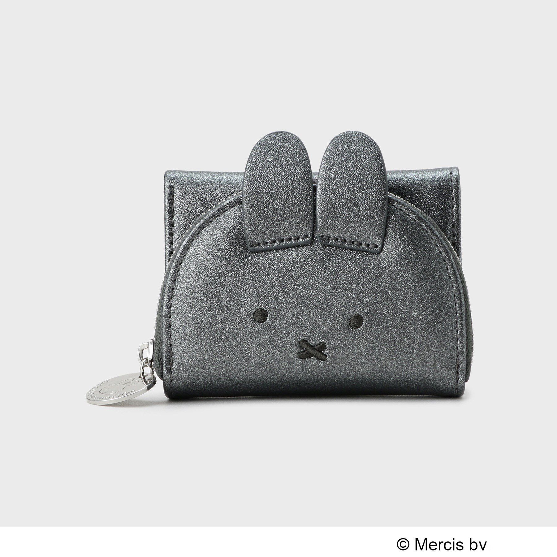 OPAQUE.CLIP「【新色追加！】miffy ｘ OPAQUE.CLIP 三つ折りウォレット」|財布|ブラックシルバー(1