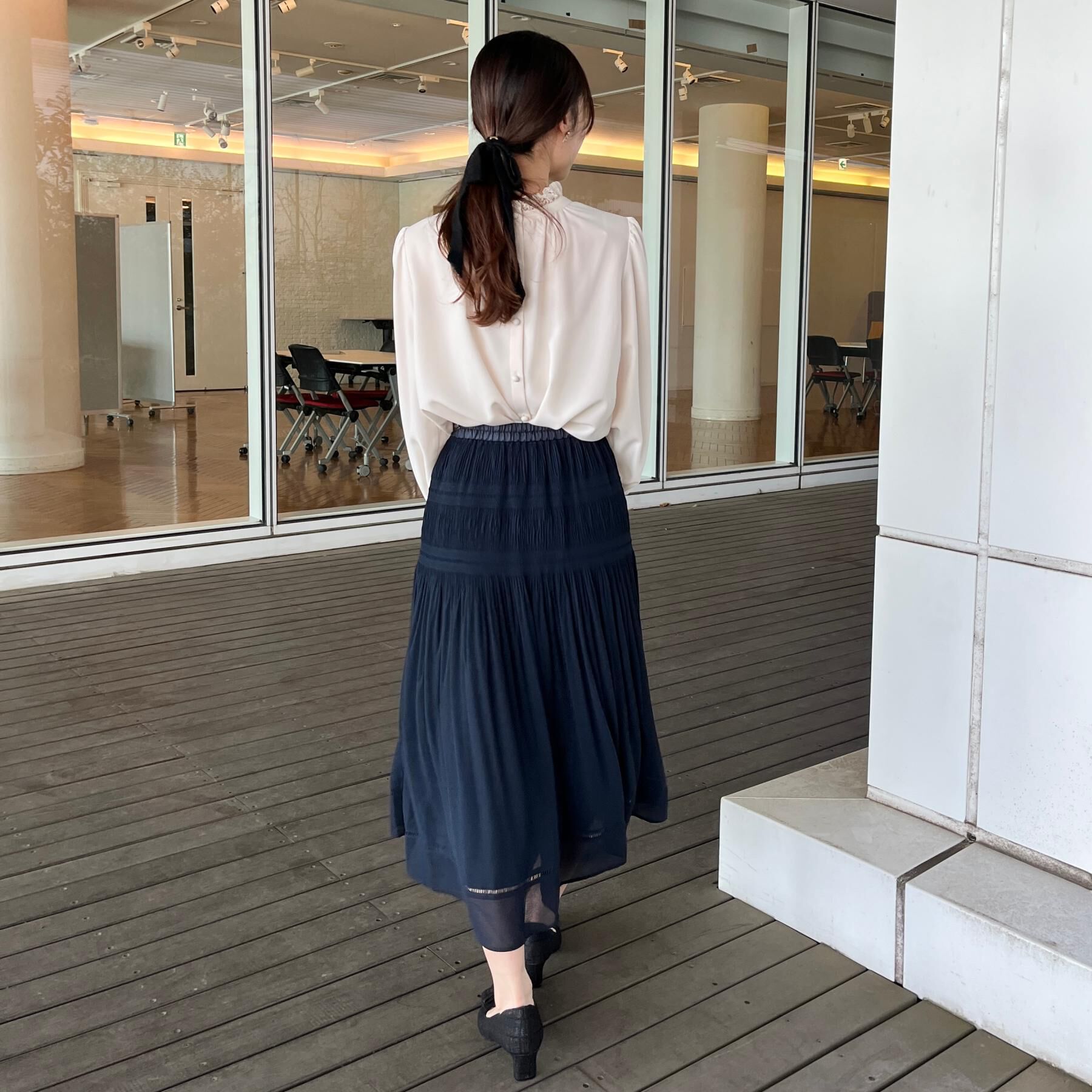 Couture broach「【ハレの日・通勤】マジョリカプリーツスカート」|スカート|