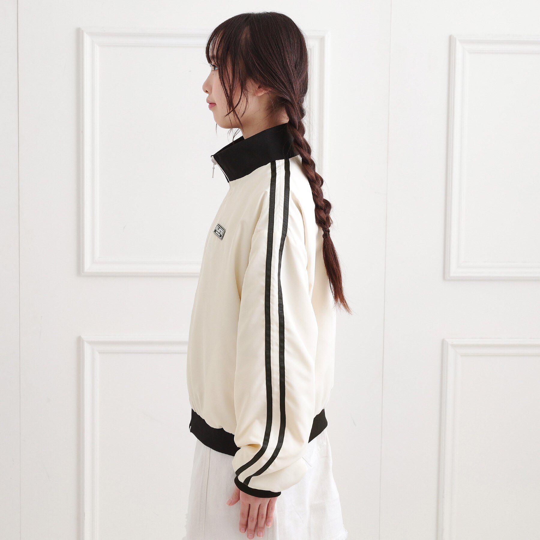 PINK-latte「トラックジャケット」|ブルゾン・スタジャン|