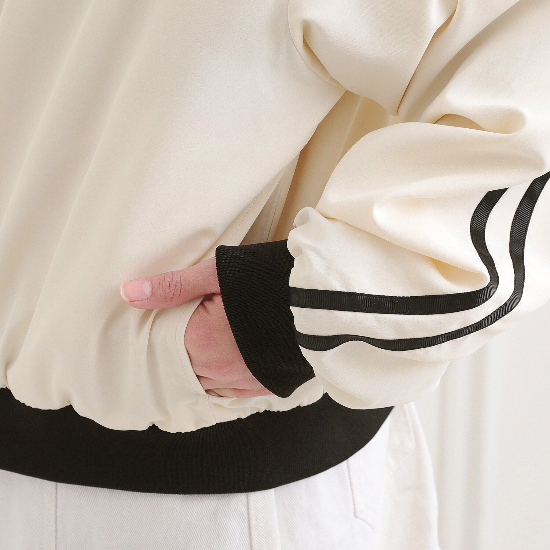 PINK-latte「トラックジャケット」|ブルゾン・スタジャン|