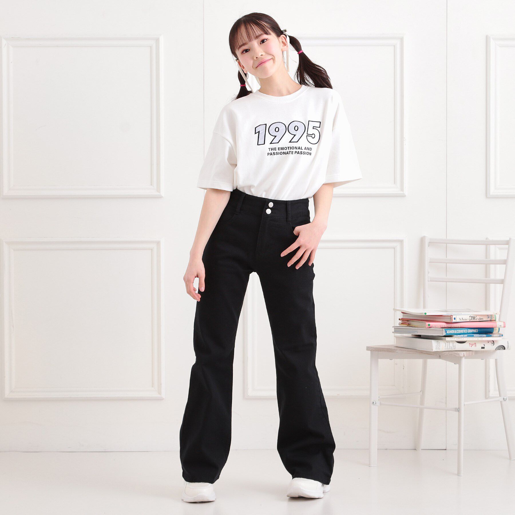 PINK-latte「セミフレアデニムパンツ」|その他|