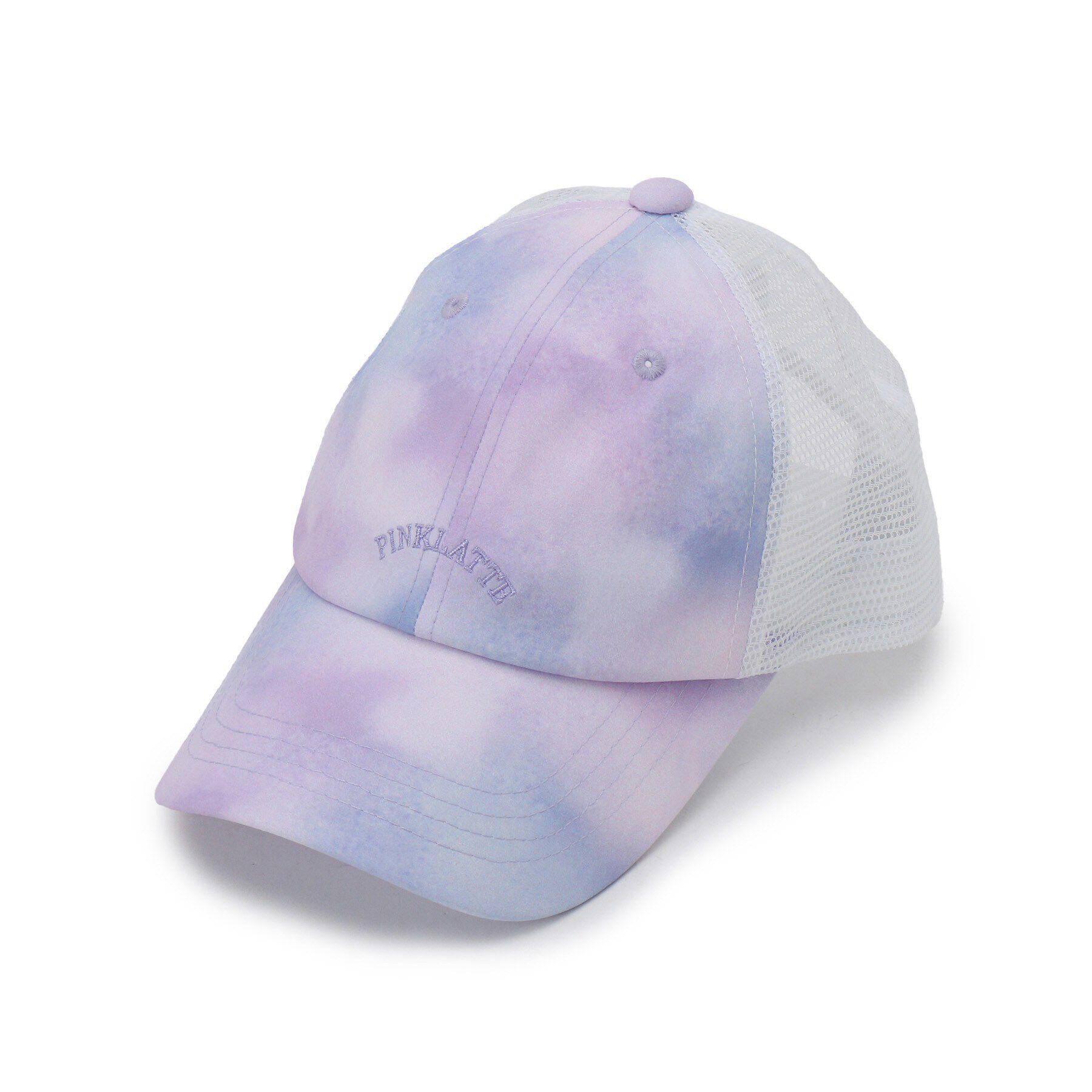 PINK-latte「タイダイ柄キャップ」|キャップ・キャスケット|パープル(181)