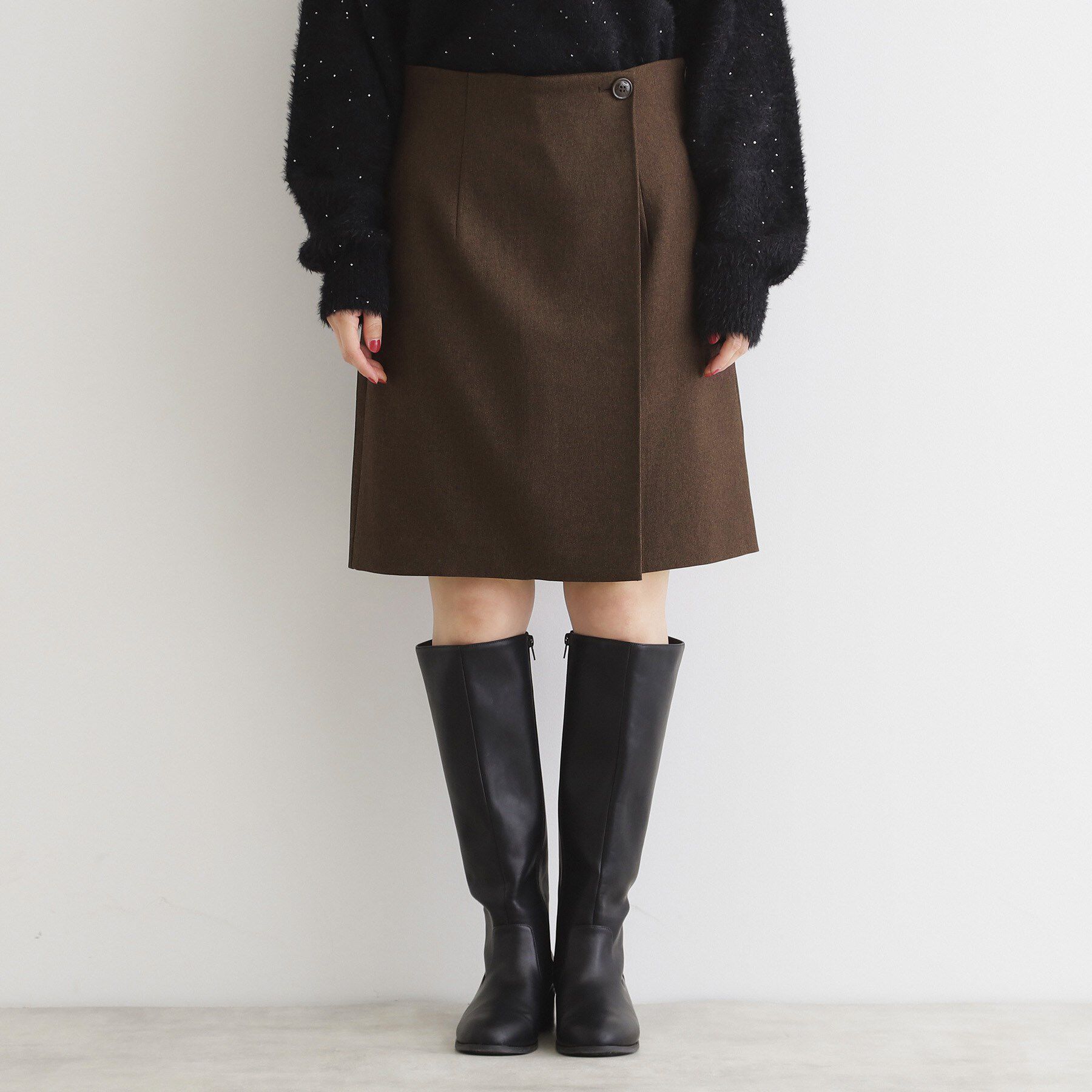 THE SHOP TK「【＠BAILA掲載】ラップ風ミニスカート」|スカート|