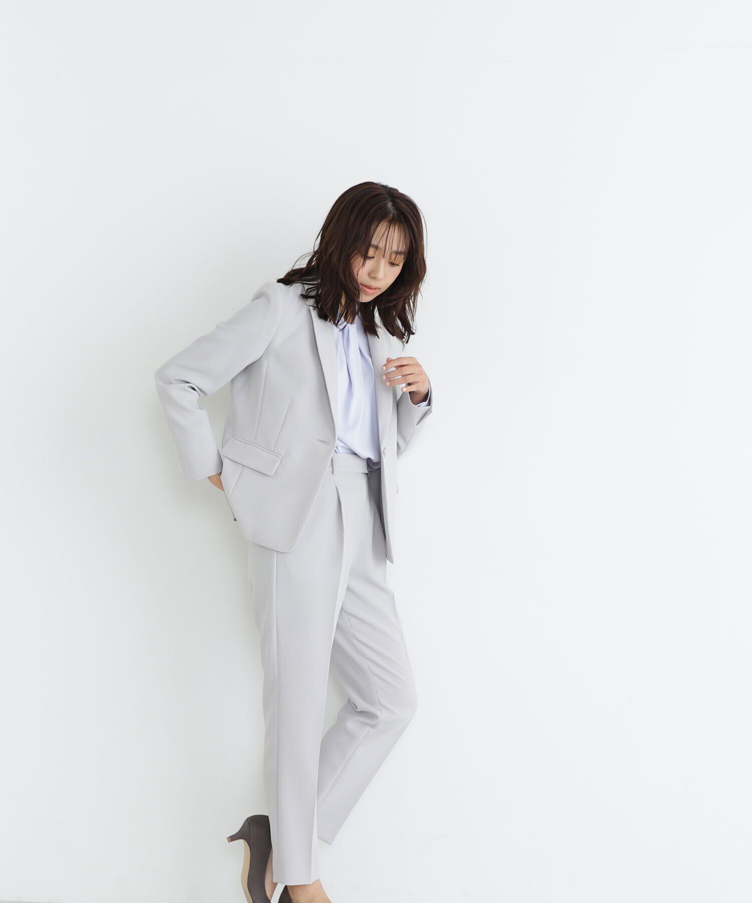  「PeサテンストレッチSETUPシリーズ テーラードジャケット　24SS」|その他|