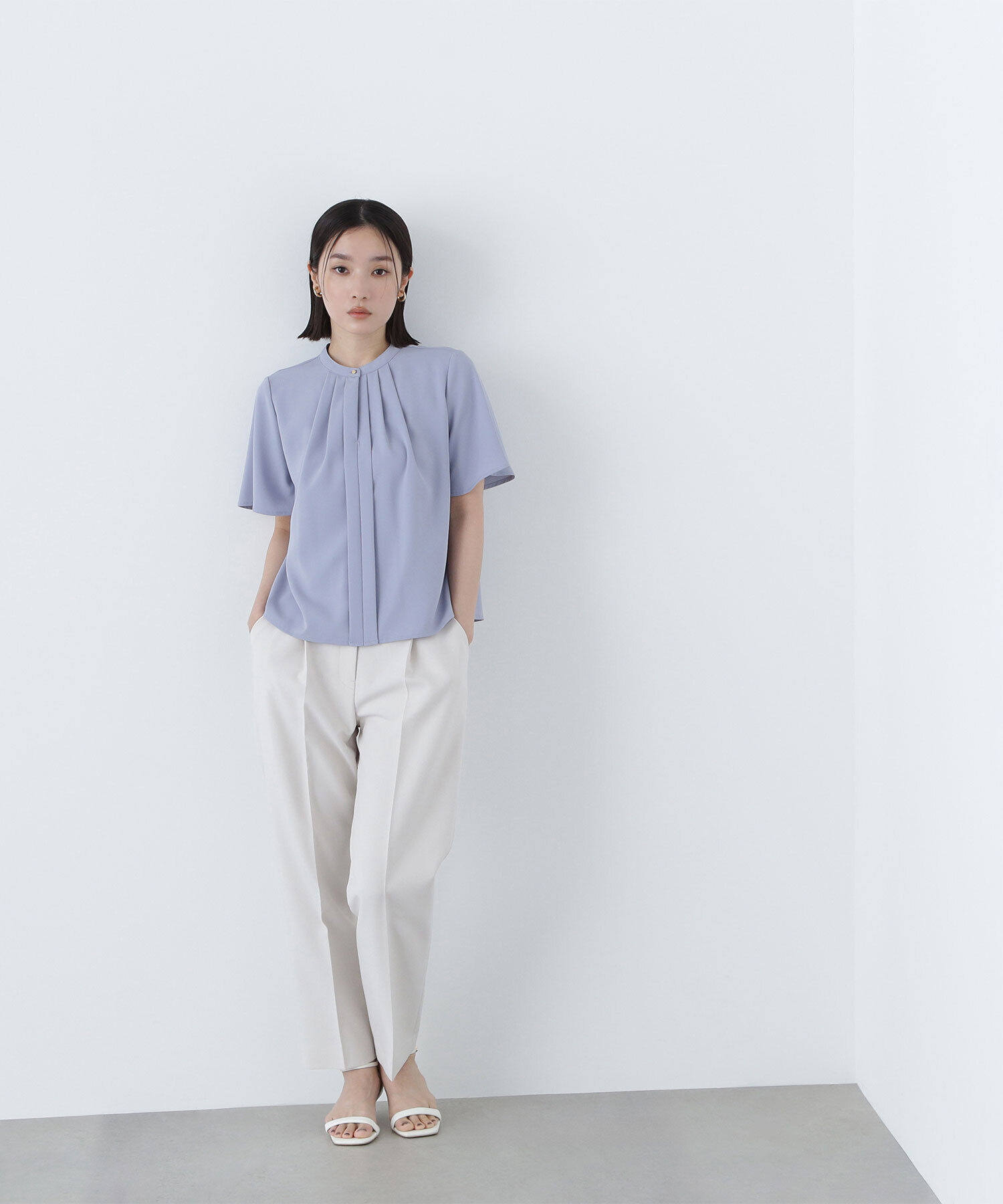  「メタルポイントテーパードパンツ」|その他|