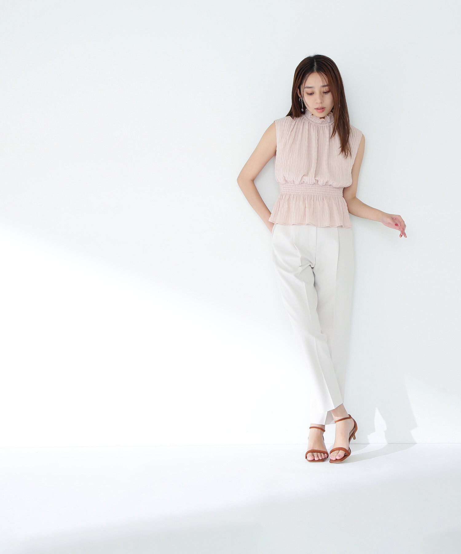  「メタルポイントテーパードパンツ」|その他|