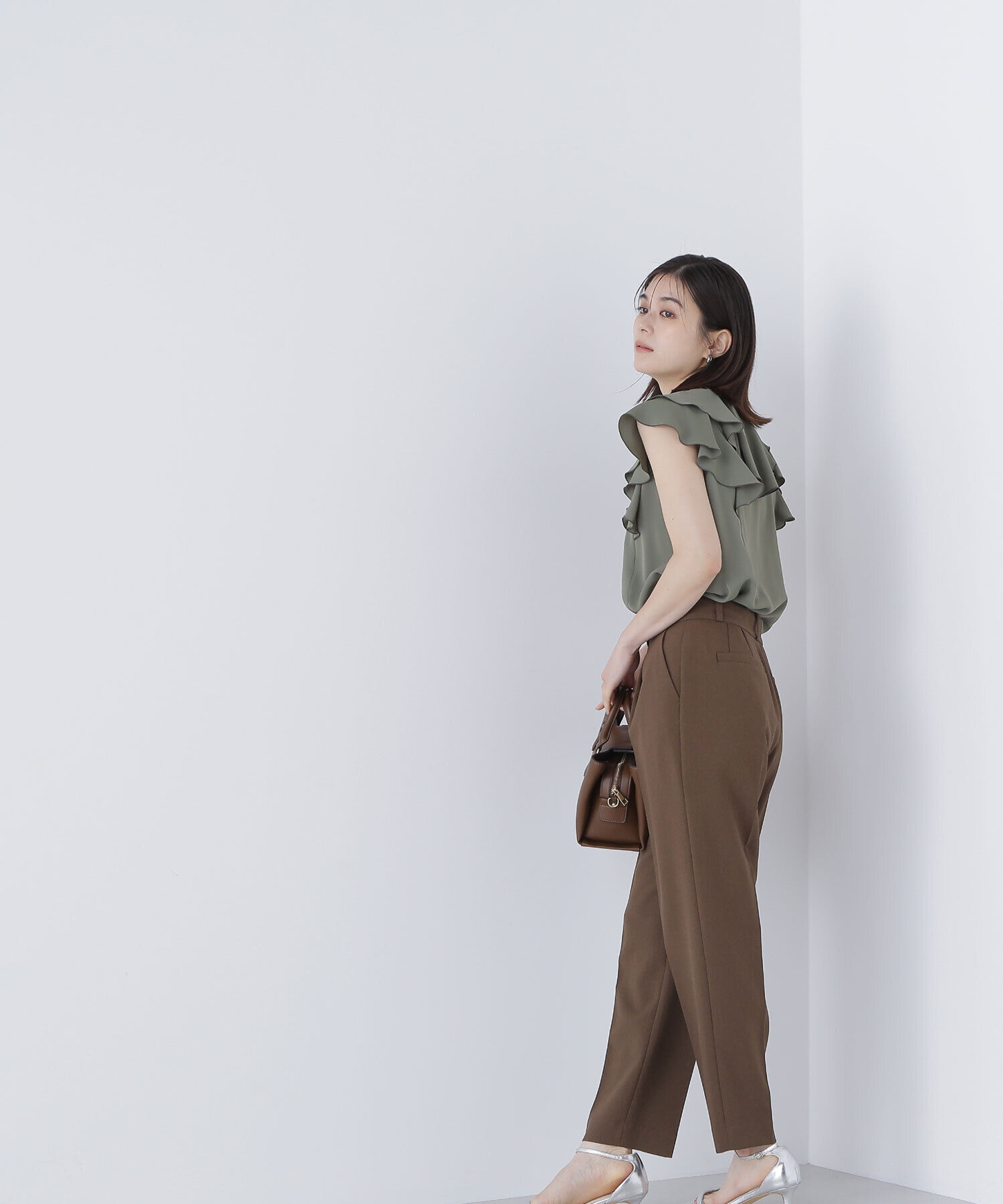  「メタルポイントテーパードパンツ」|その他|