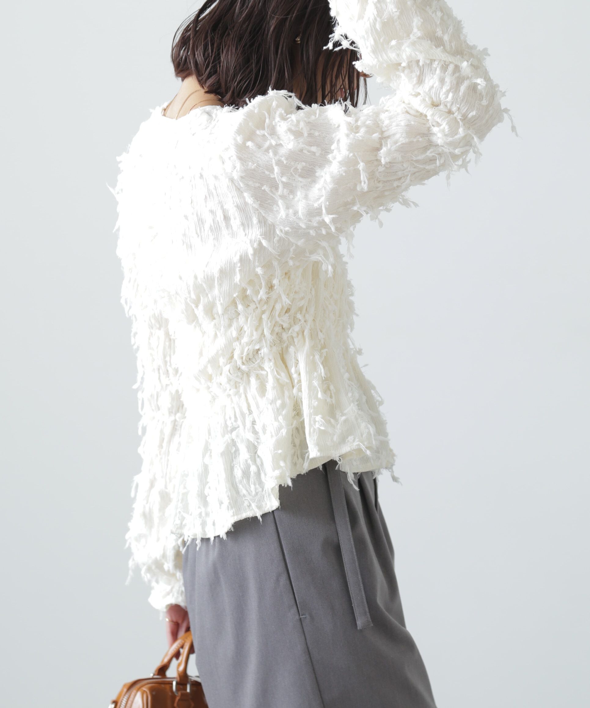  「フリンジジャガードブラウス」|シャツ・ブラウス|
