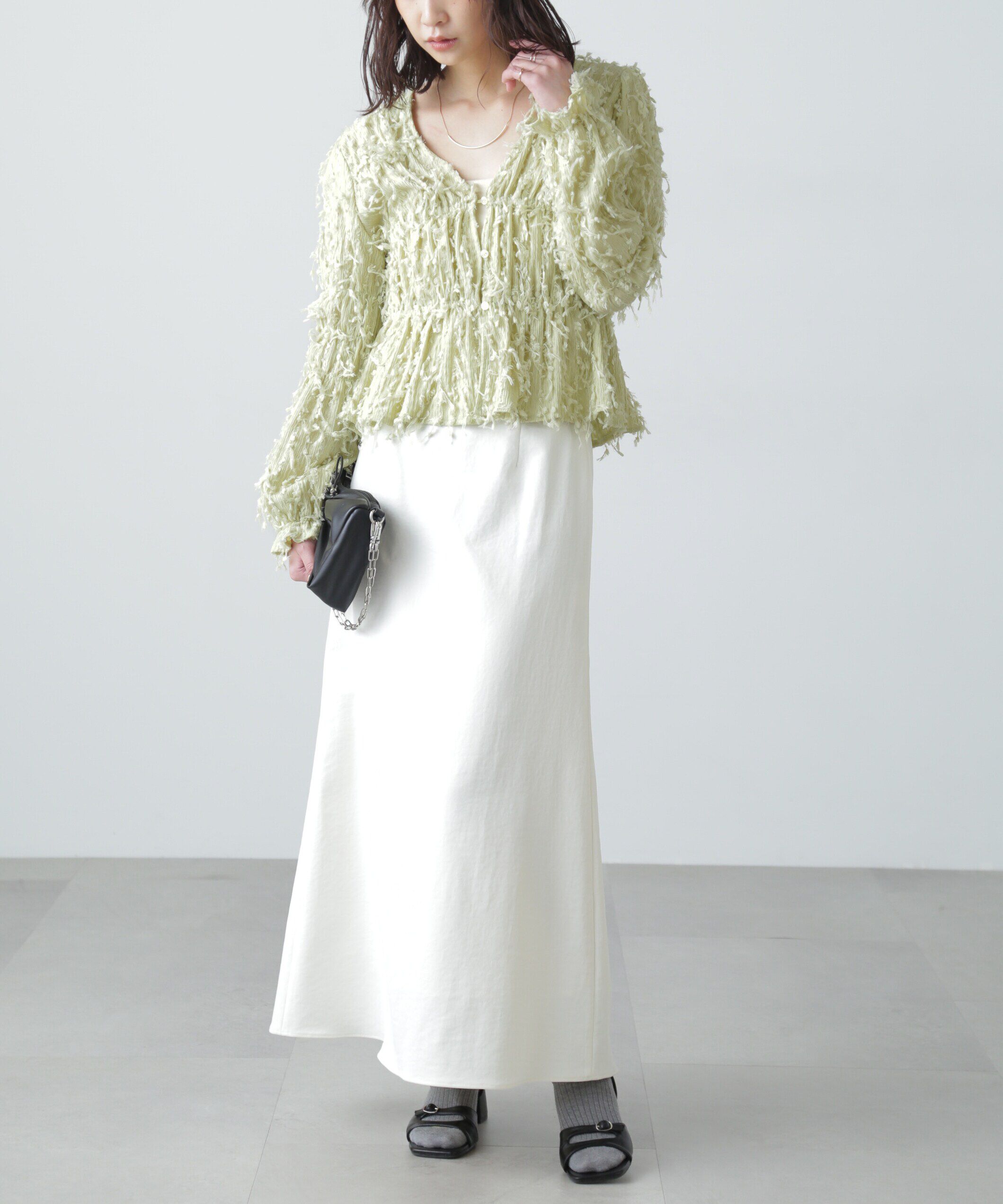  「フリンジジャガードブラウス」|シャツ・ブラウス|