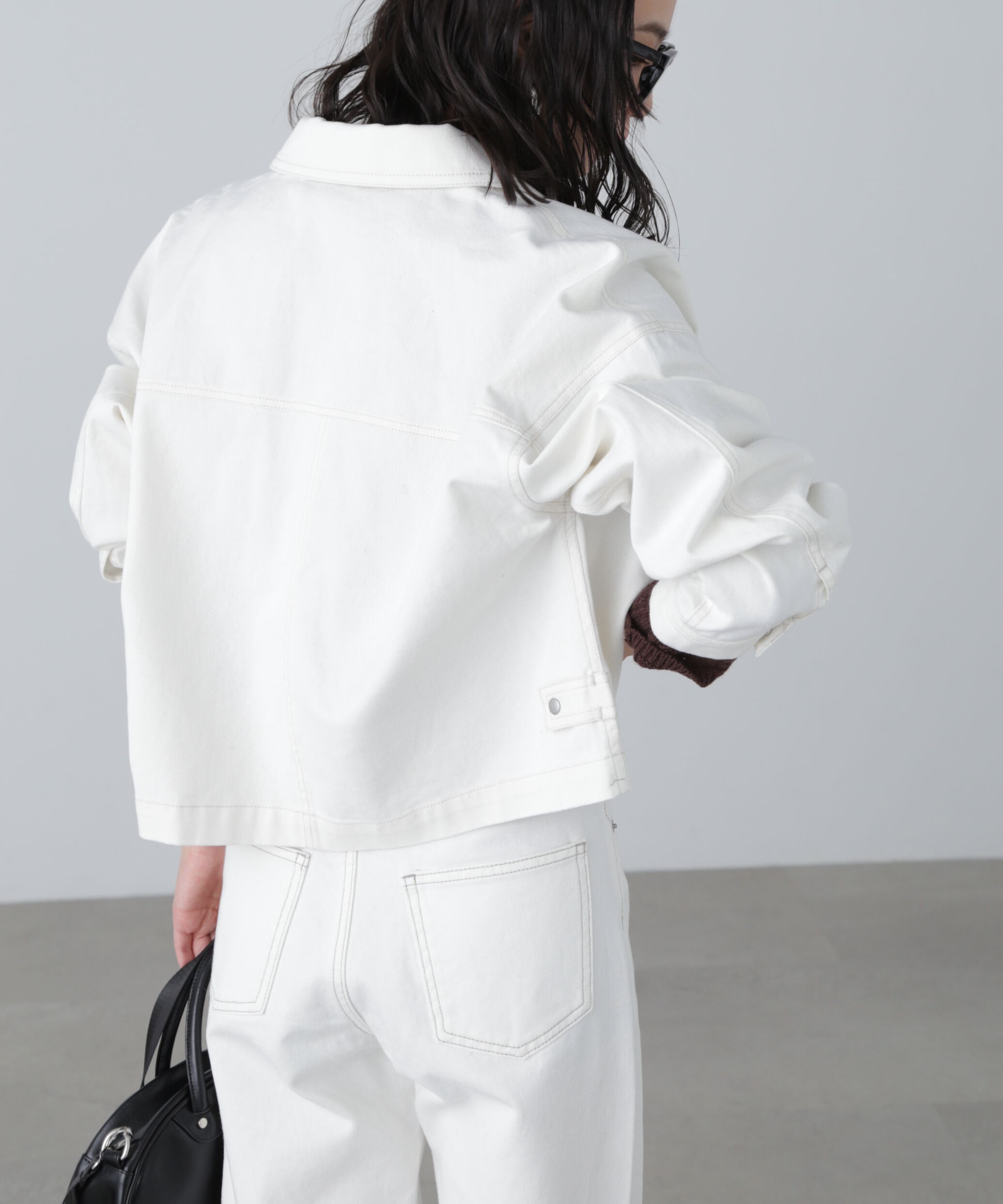  「フロントポケットショートシャツブルゾン」|ブルゾン・スタジャン|