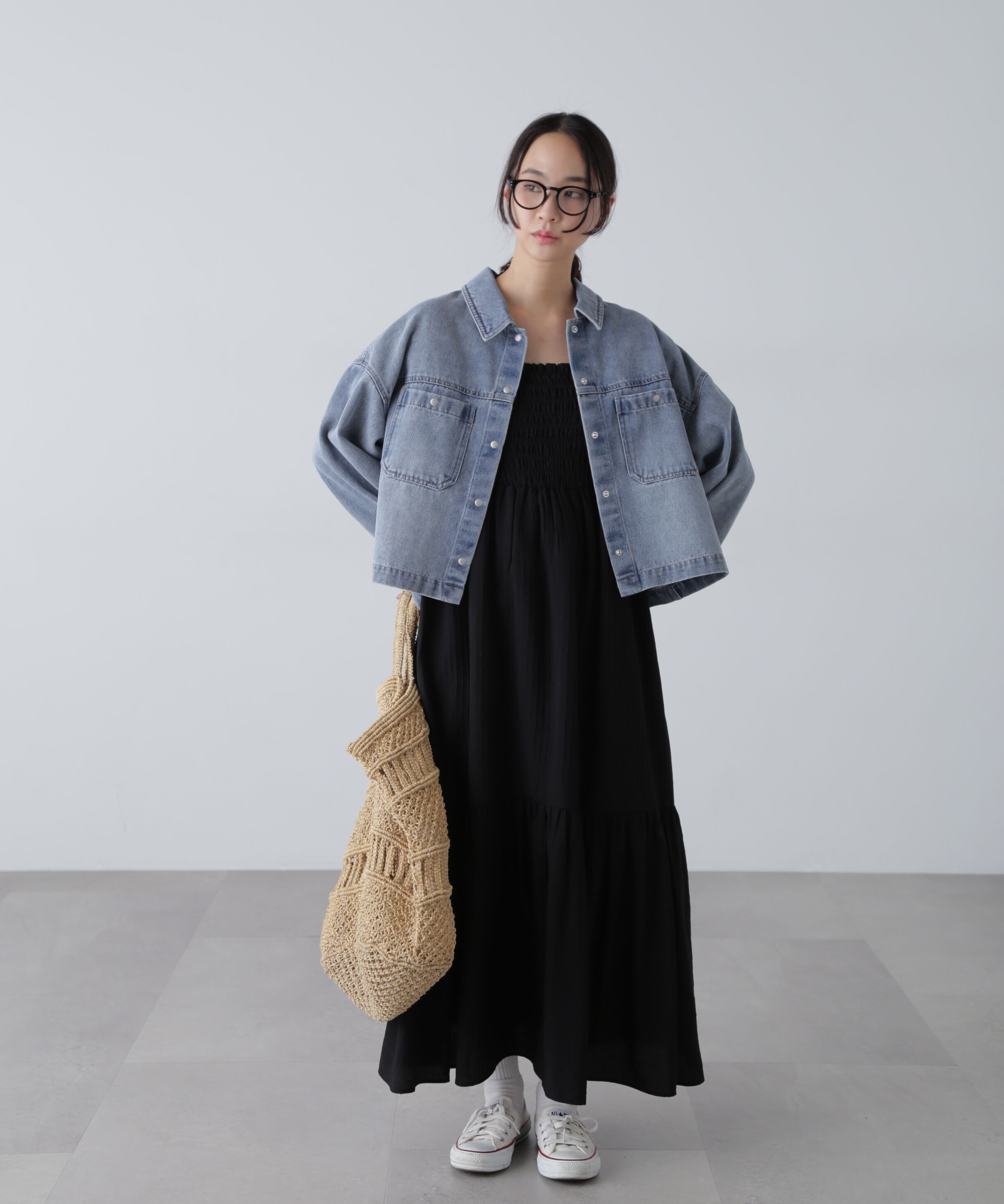  「フロントポケットショートシャツブルゾン」|ブルゾン・スタジャン|