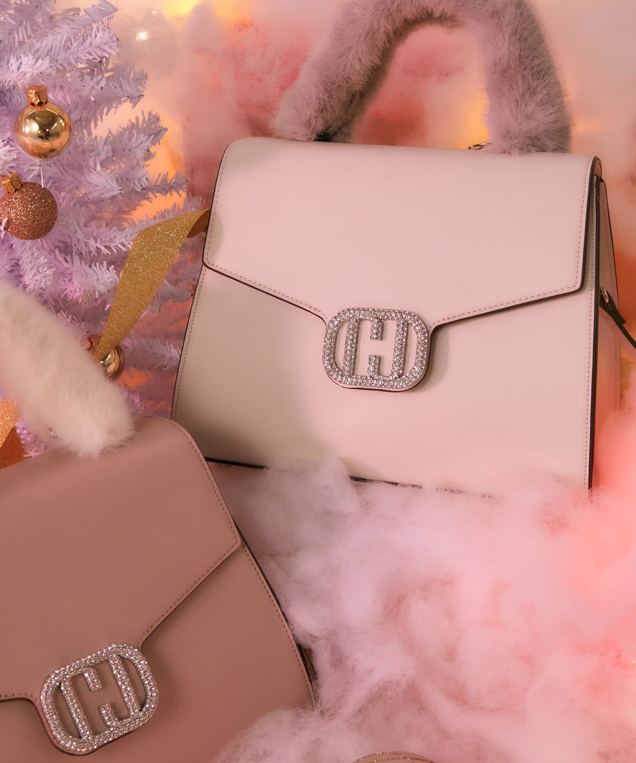 wink J ワンハンドル2wayフェイクファーバッグ ピンク wink J ワンハンドル2wayフェイクファーバッグ｜ルミネのファッション