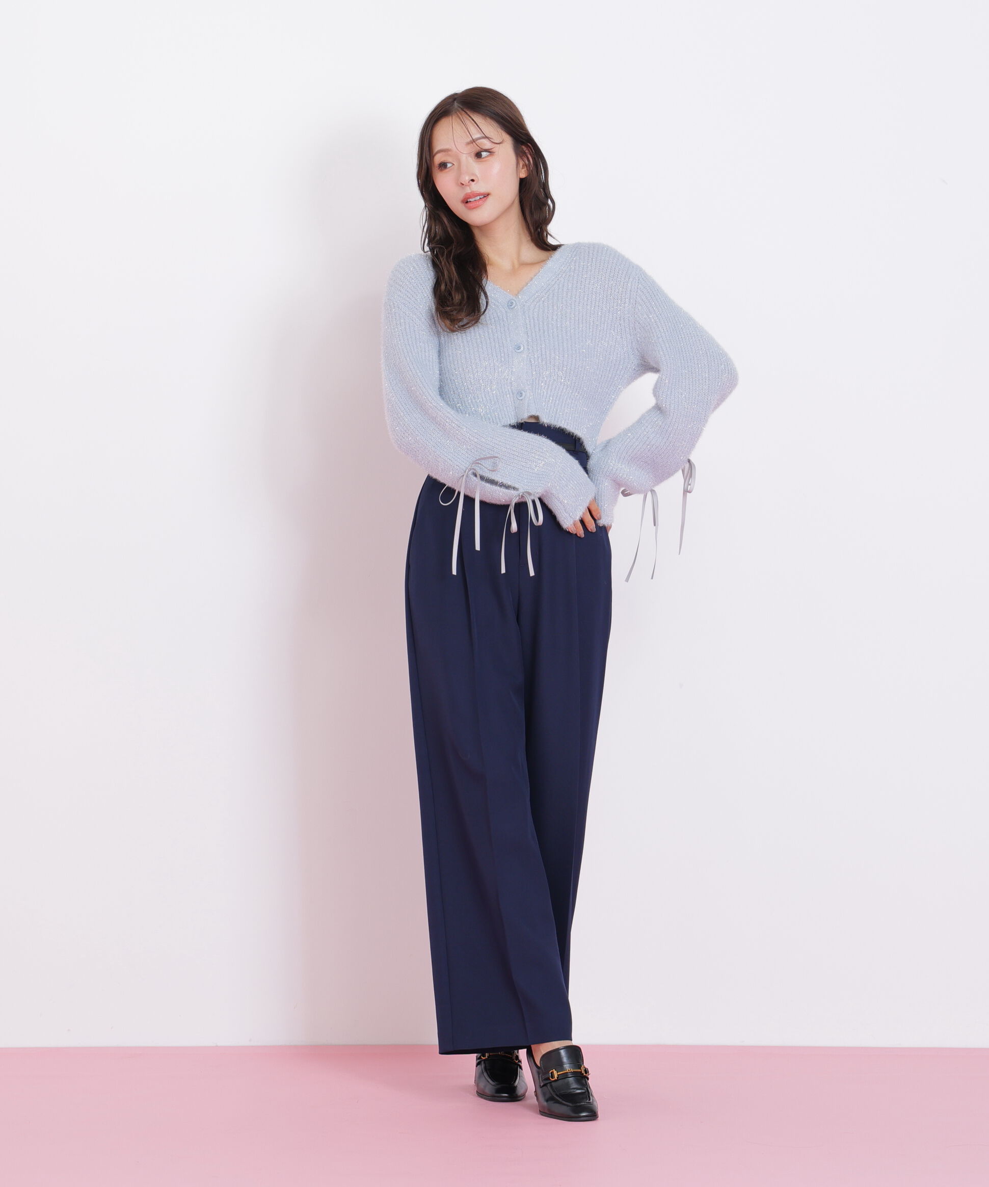  「フィルムフェザーヤーンカーディガン」|ニット・セーター|