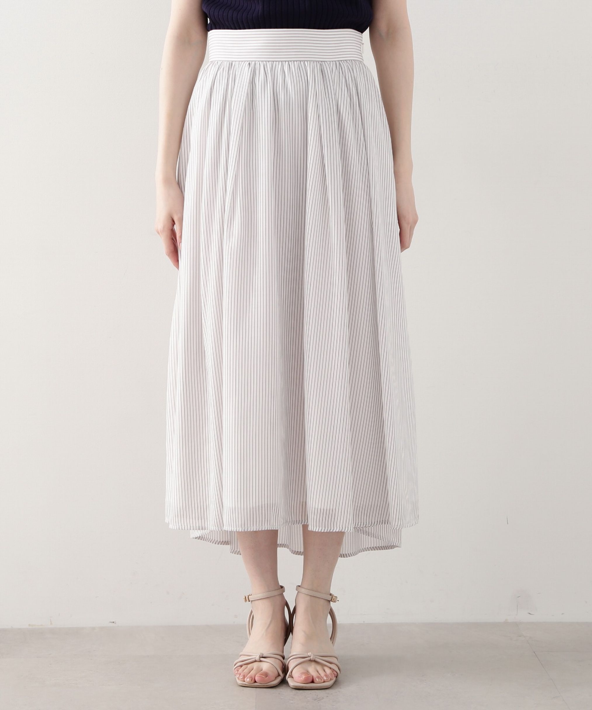 PROPORTION BODY DRESSING「シアーストライプスカート」|スカート|