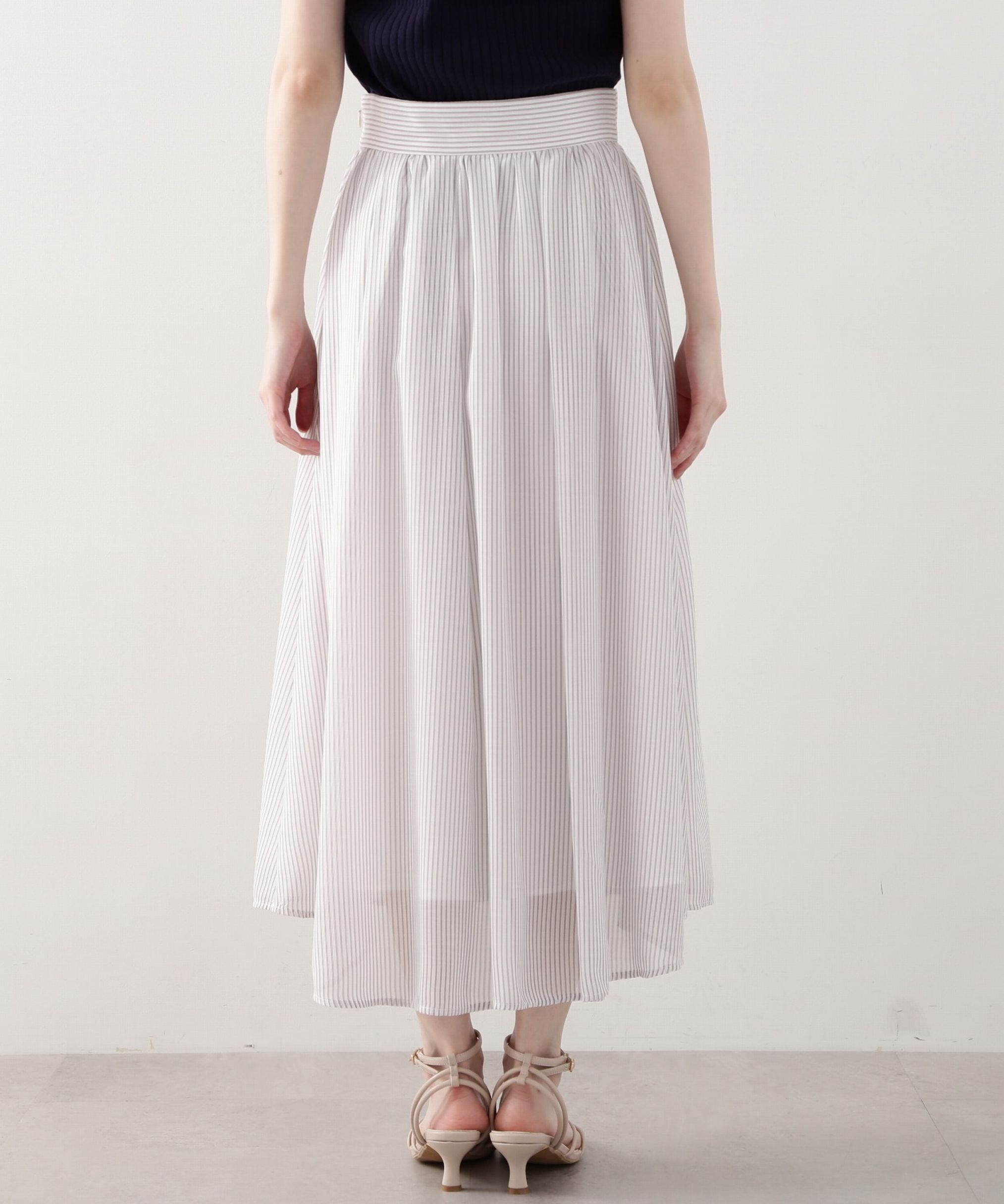 PROPORTION BODY DRESSING「シアーストライプスカート」|スカート|