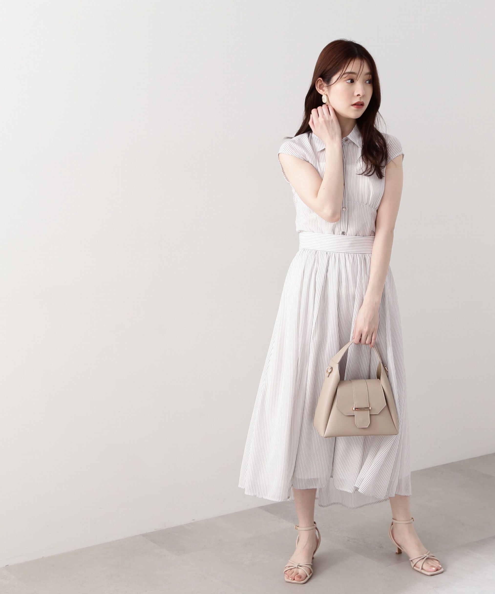 PROPORTION BODY DRESSING「シアーストライプスカート」|スカート|