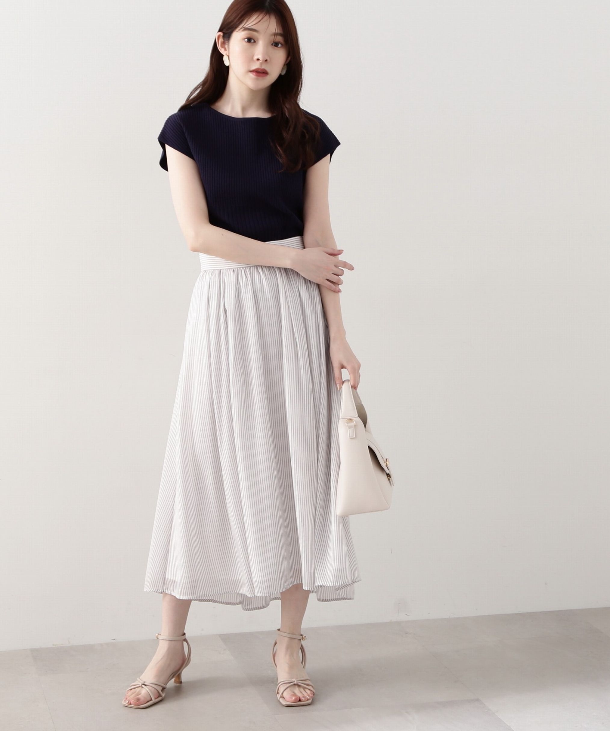 PROPORTION BODY DRESSING「シアーストライプスカート」|スカート|