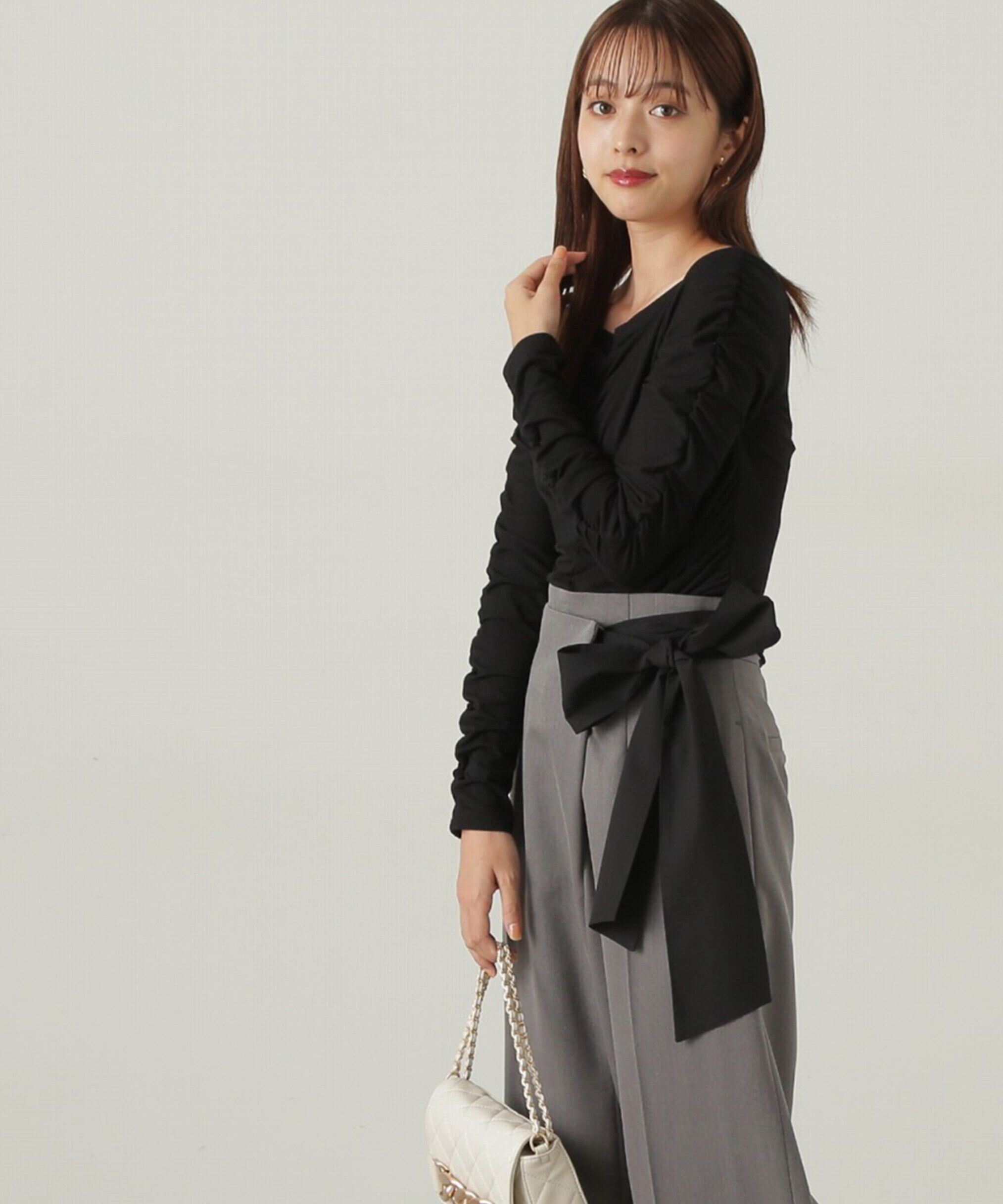 PROPORTION BODY DRESSING「シャーリングロングT」|Tシャツ・カットソー|