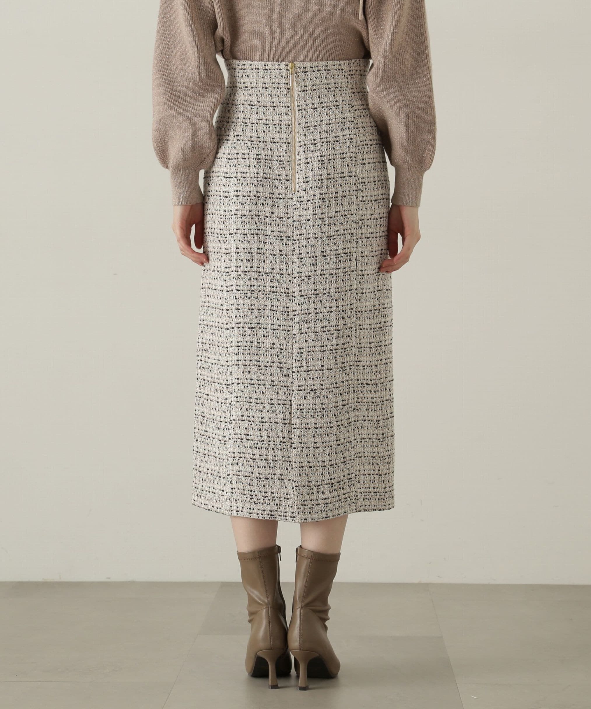 PROPORTION BODY DRESSING「ミックスツイードタイトスカート　24AW」|スカート|