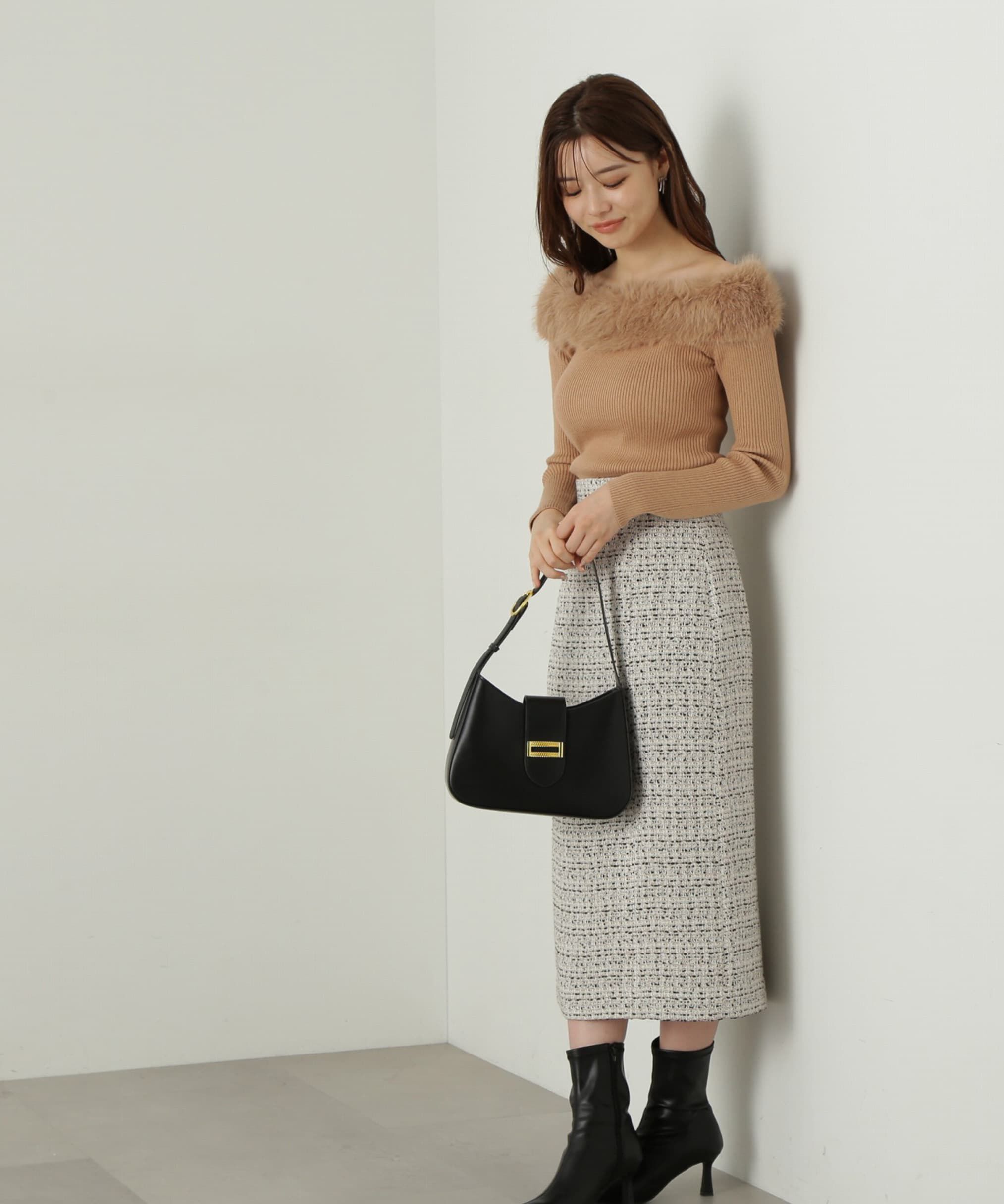 PROPORTION BODY DRESSING「ミックスツイードタイトスカート　24AW」|スカート|