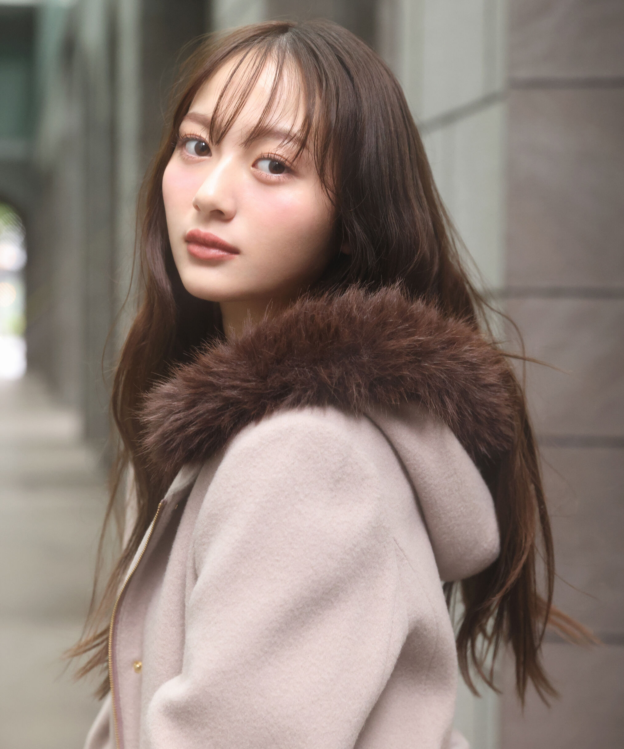 PROPORTION BODY DRESSING「モッサフードフェイクファーロングコート 25AW」|その他|