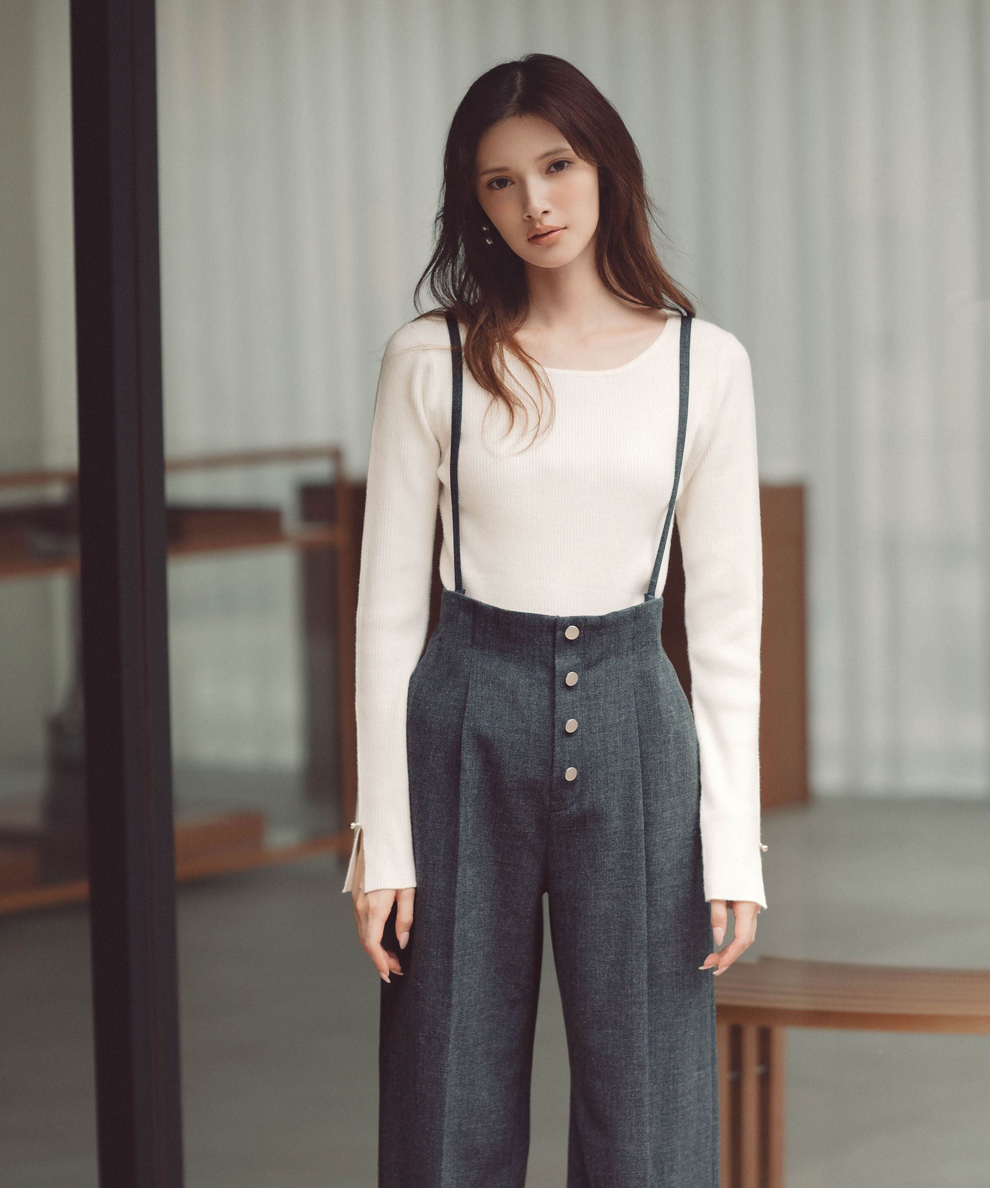 PROPORTION BODY DRESSING「＜ウォッシャブル＞ペプラムリブニット 25AW」|ニット・セーター|