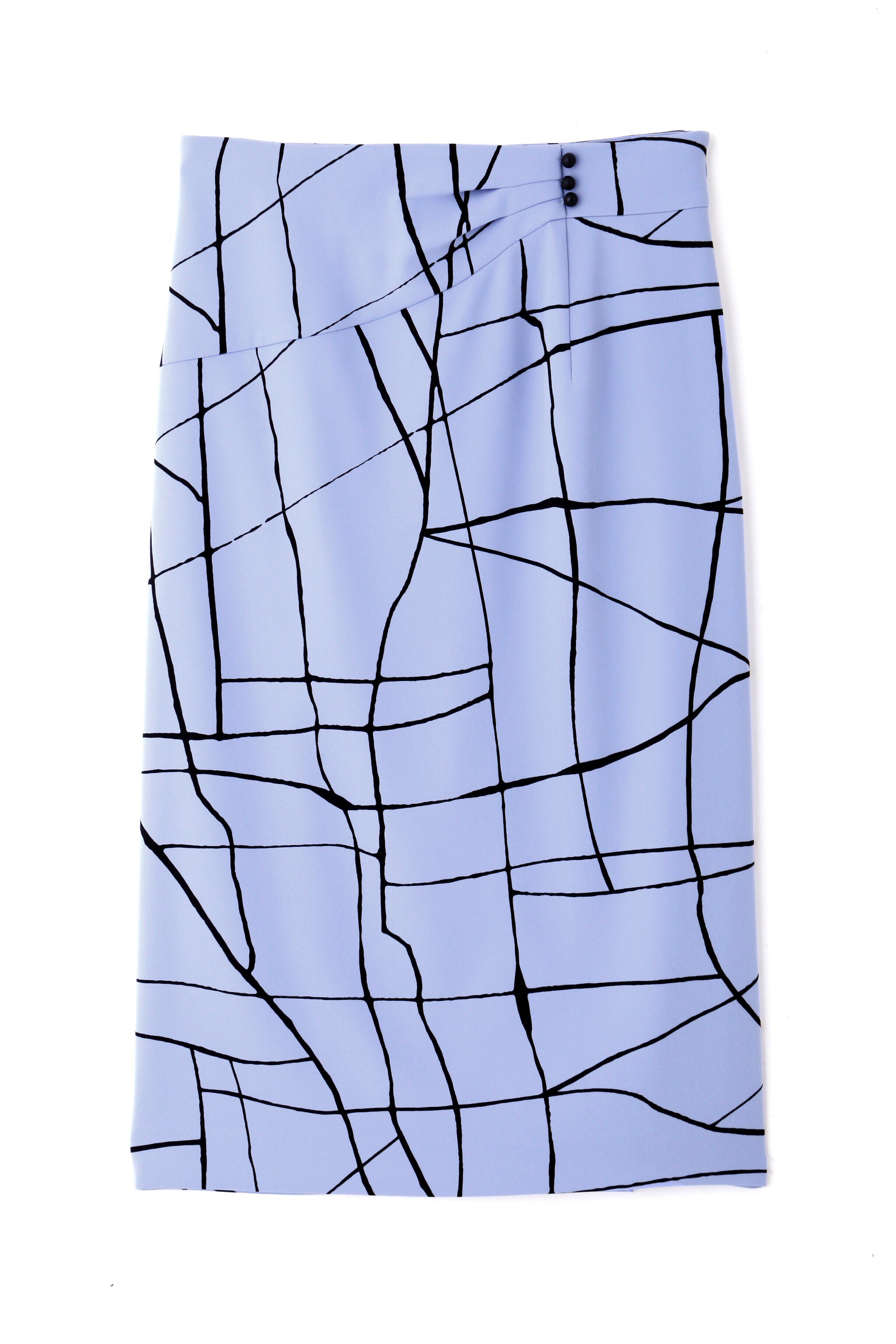  「◆ラインプリントタックスカート」|スカート|