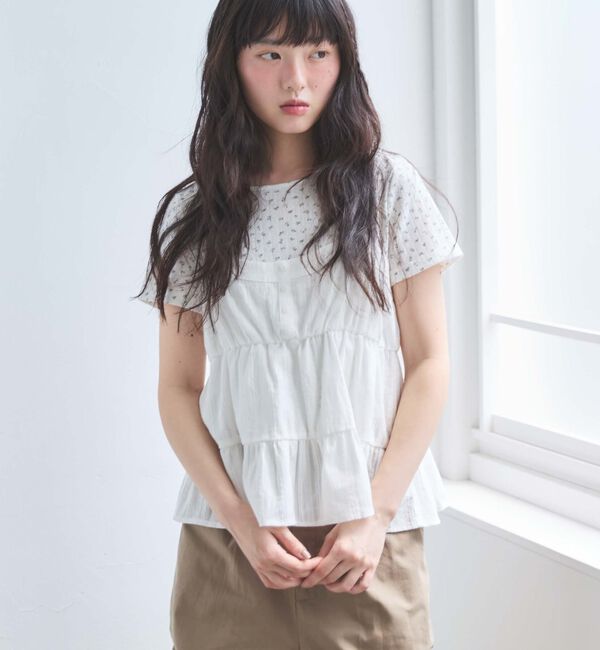 archives「花柄針抜きカットＴＯＰＳ&times;からみ刺繍フレアキャミＳＥＴ」|カーディガン|