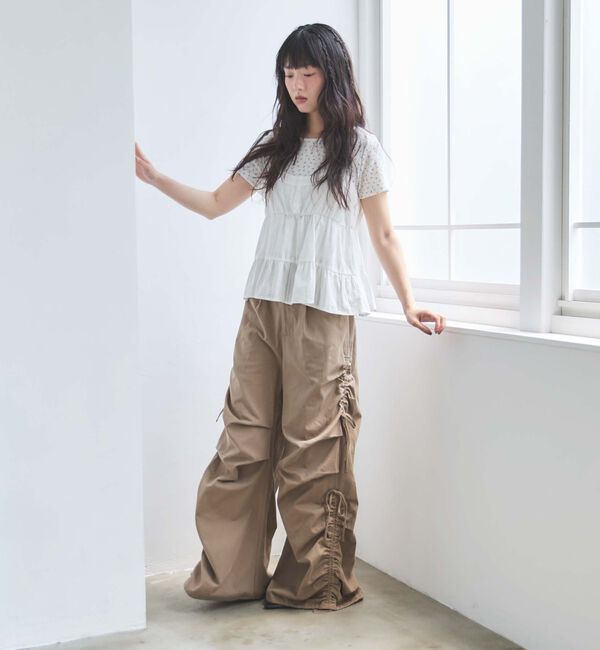 archives「花柄針抜きカットＴＯＰＳ&times;からみ刺繍フレアキャミＳＥＴ」|カーディガン|