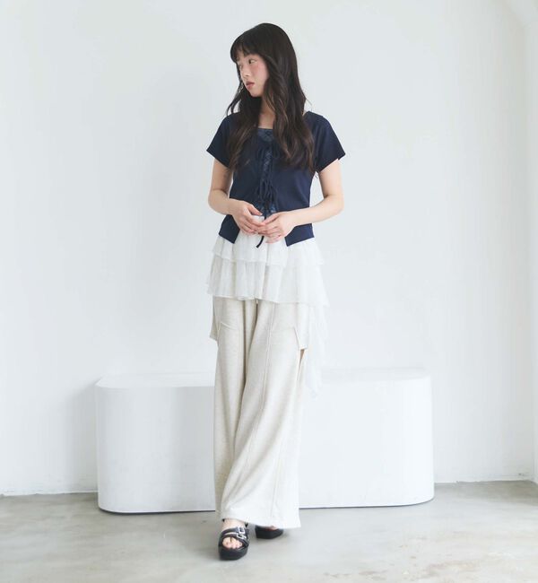 archives「カットアウト裏毛パンツ」|チノ|