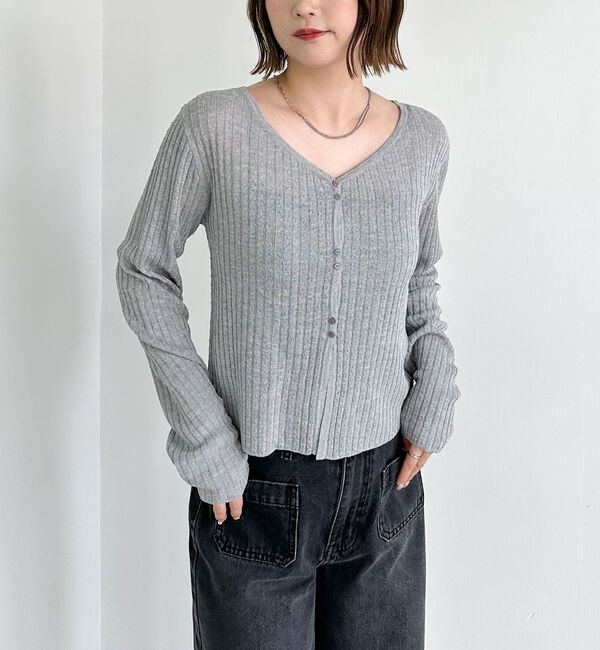 archives「ハリヌキリブシアーニットカーディガン」|カーディガン|